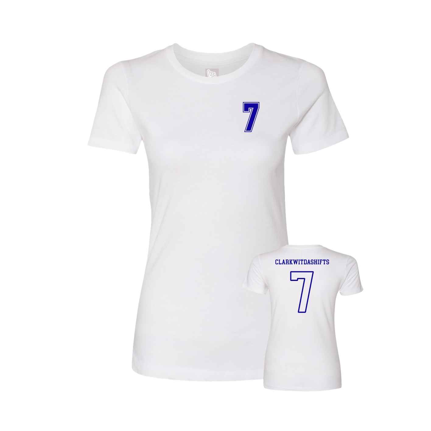 Womens Tee — Chest Back in White