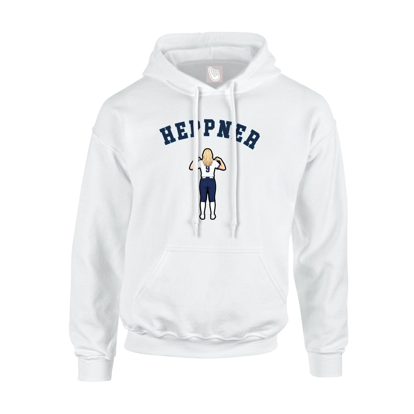 Youth Hoodie — Shirsey Arch in White