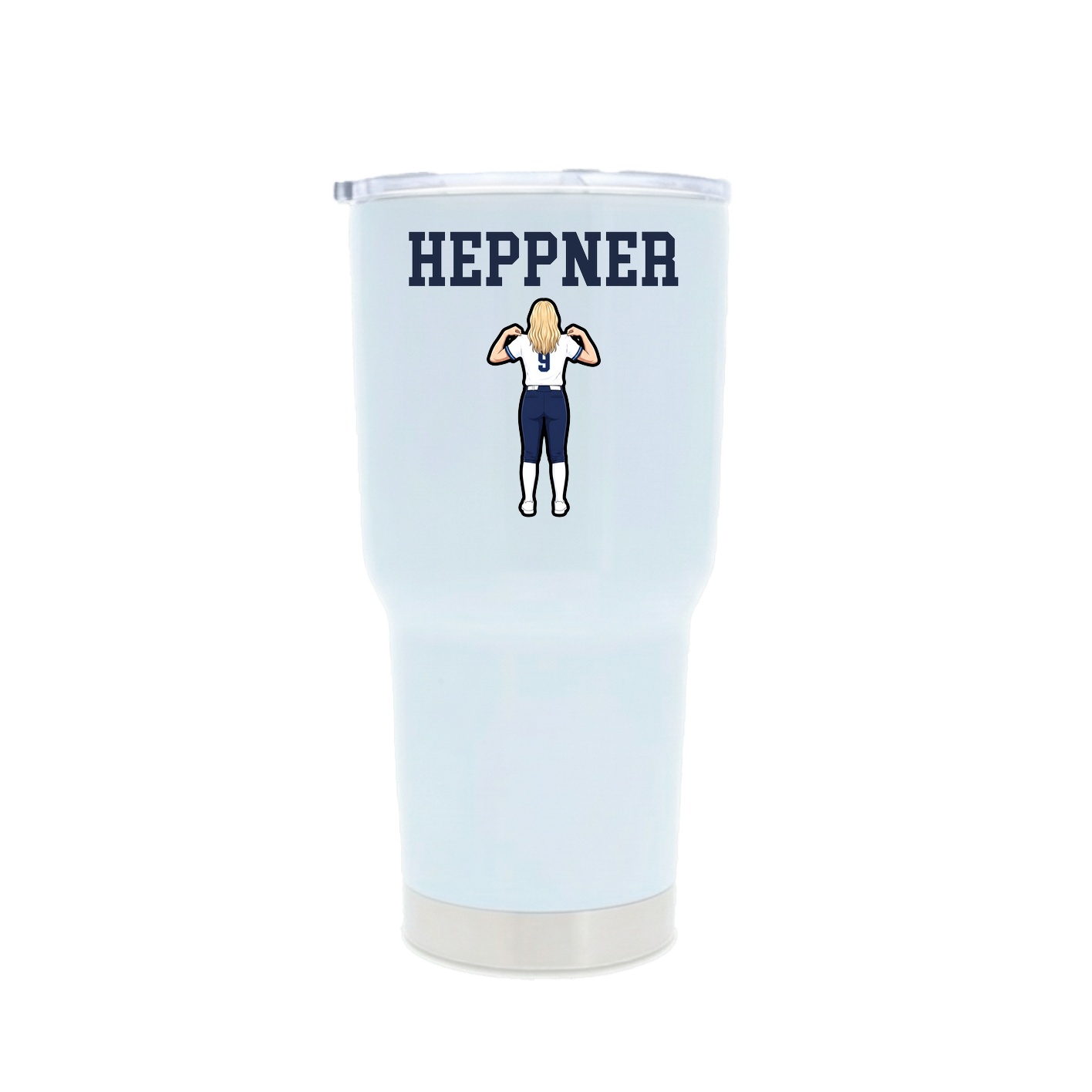 30oz Stainless Steel Tumbler — Shirsey in White
