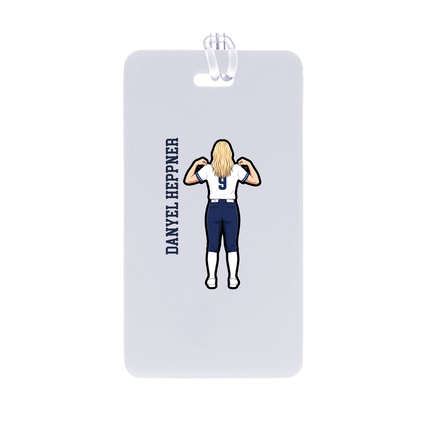 Bag Tag — Name Vertical in Classic