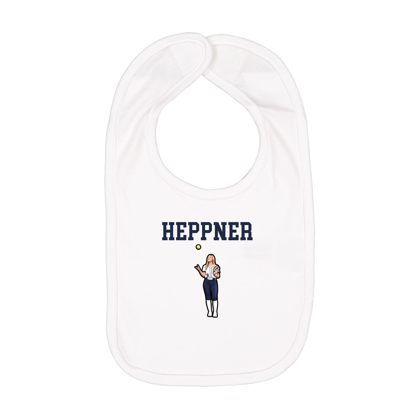 Infant Bib — Shirsey in White