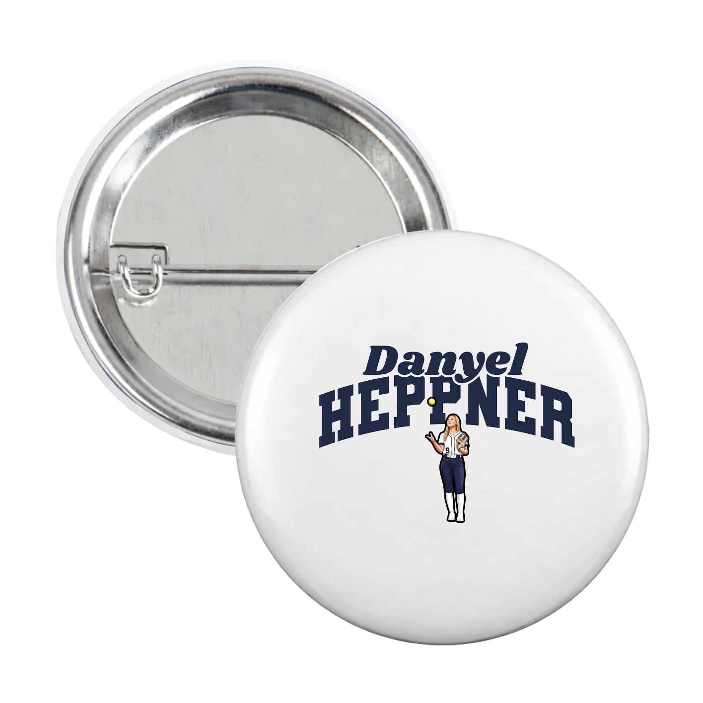 Game Day Button — Signature Arch in White