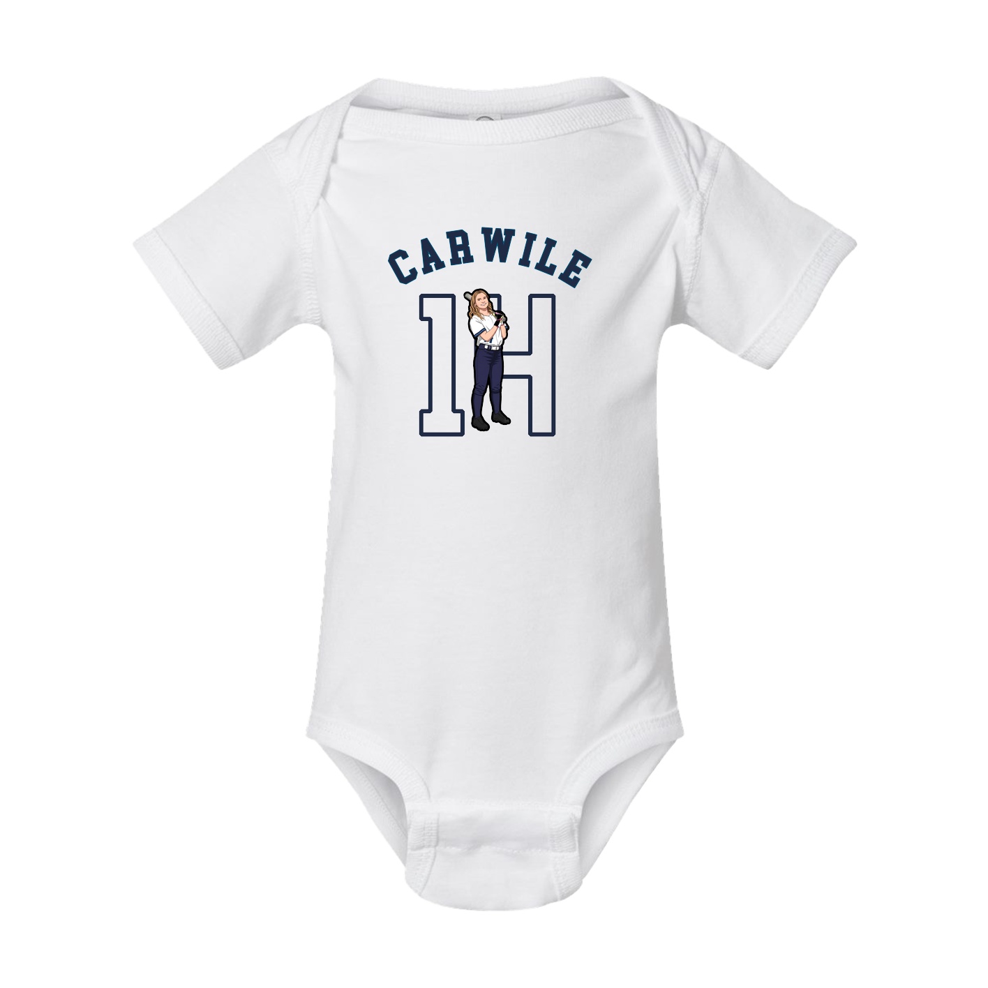 Baby Onesie — Shirsey Arch in White