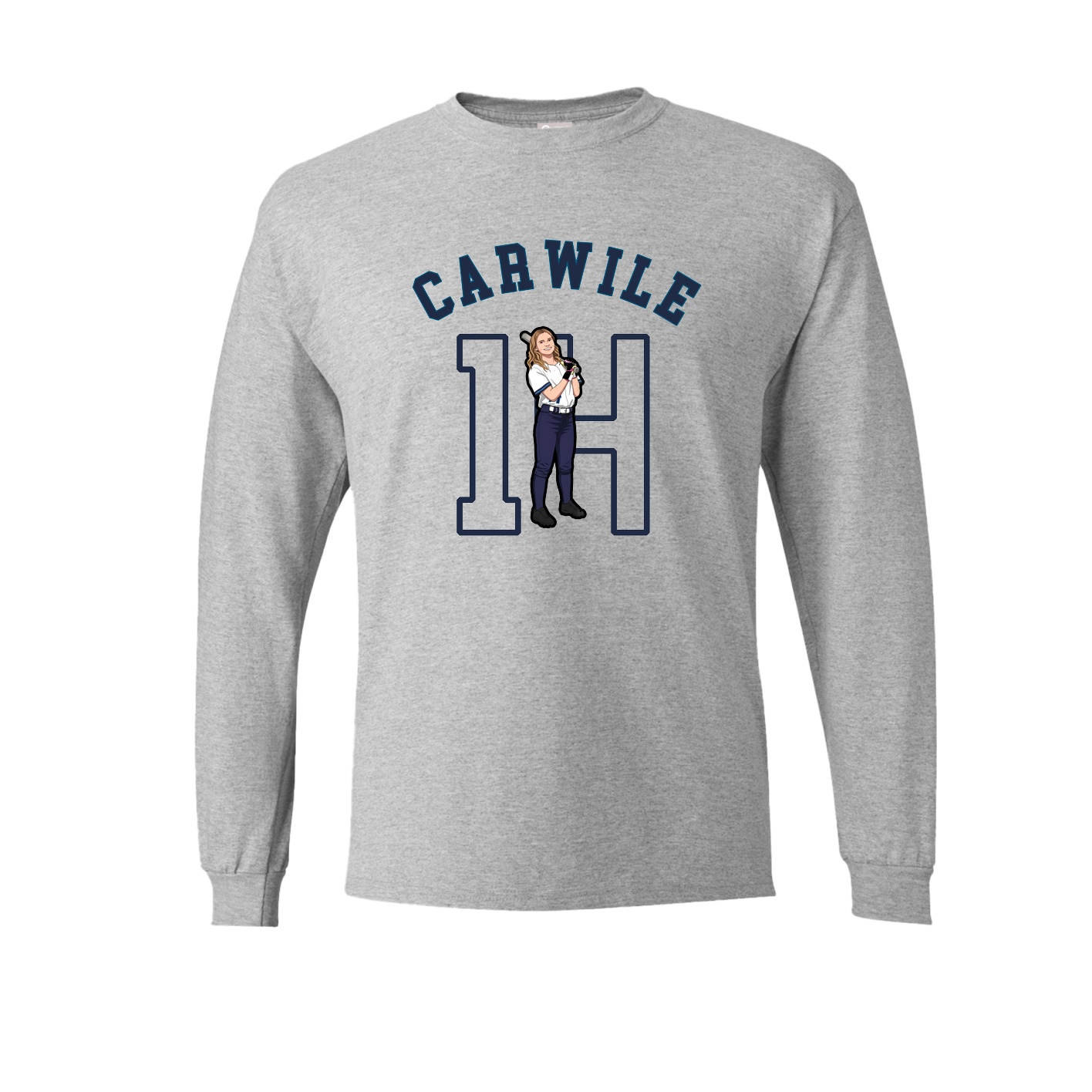 Long Sleeve Tee — Shirsey Arch in Grey