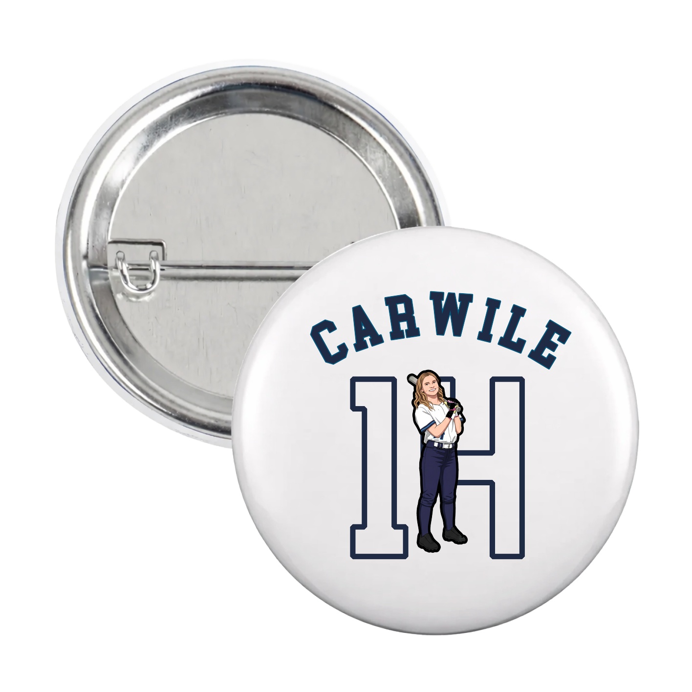 Game Day Button — Shirsey Arch in White