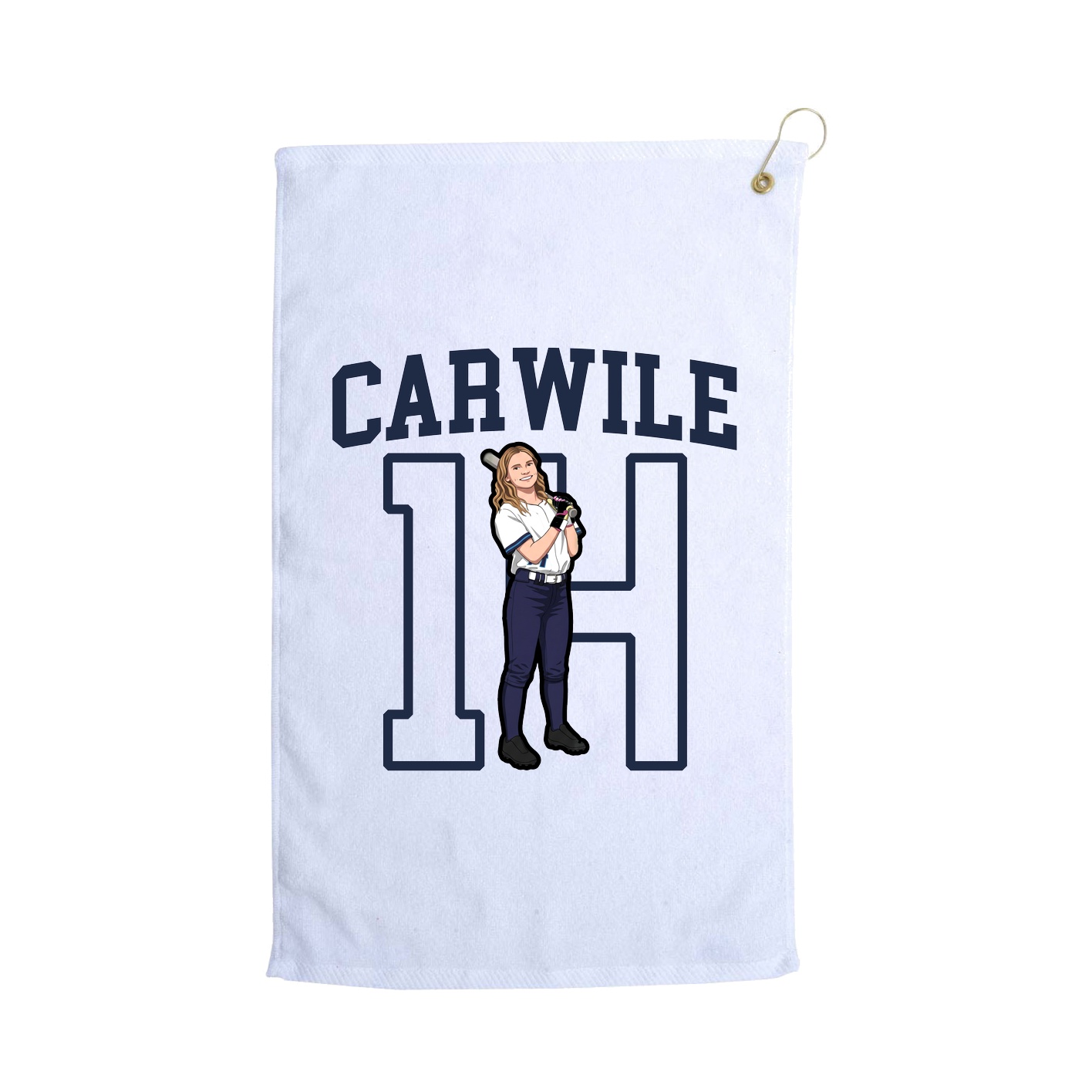 Golf Towel — Shirsey in White