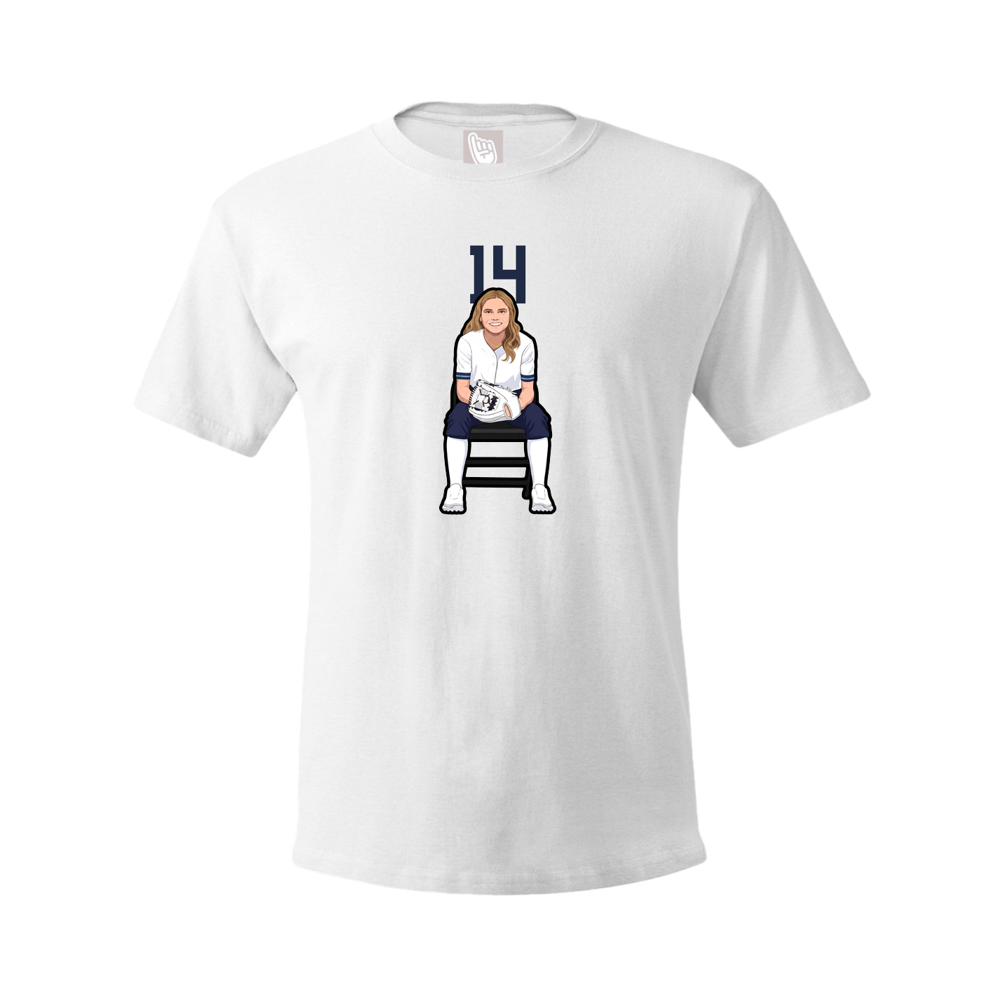 Tee — Number Top in White