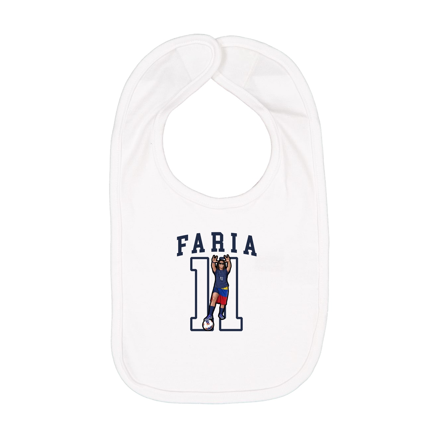 Infant Bib — Shirsey in White