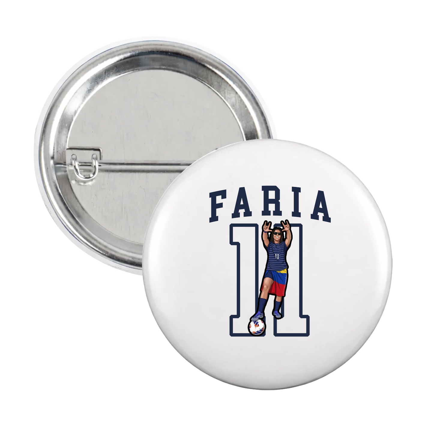 Game Day Button — Shirsey in White