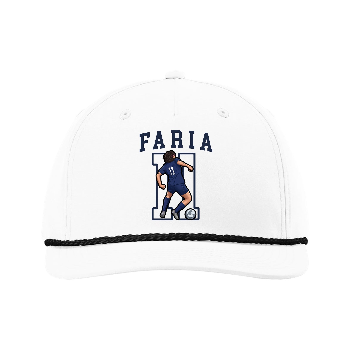 Five-Panel Classic Rope Cap — Shirsey in White
