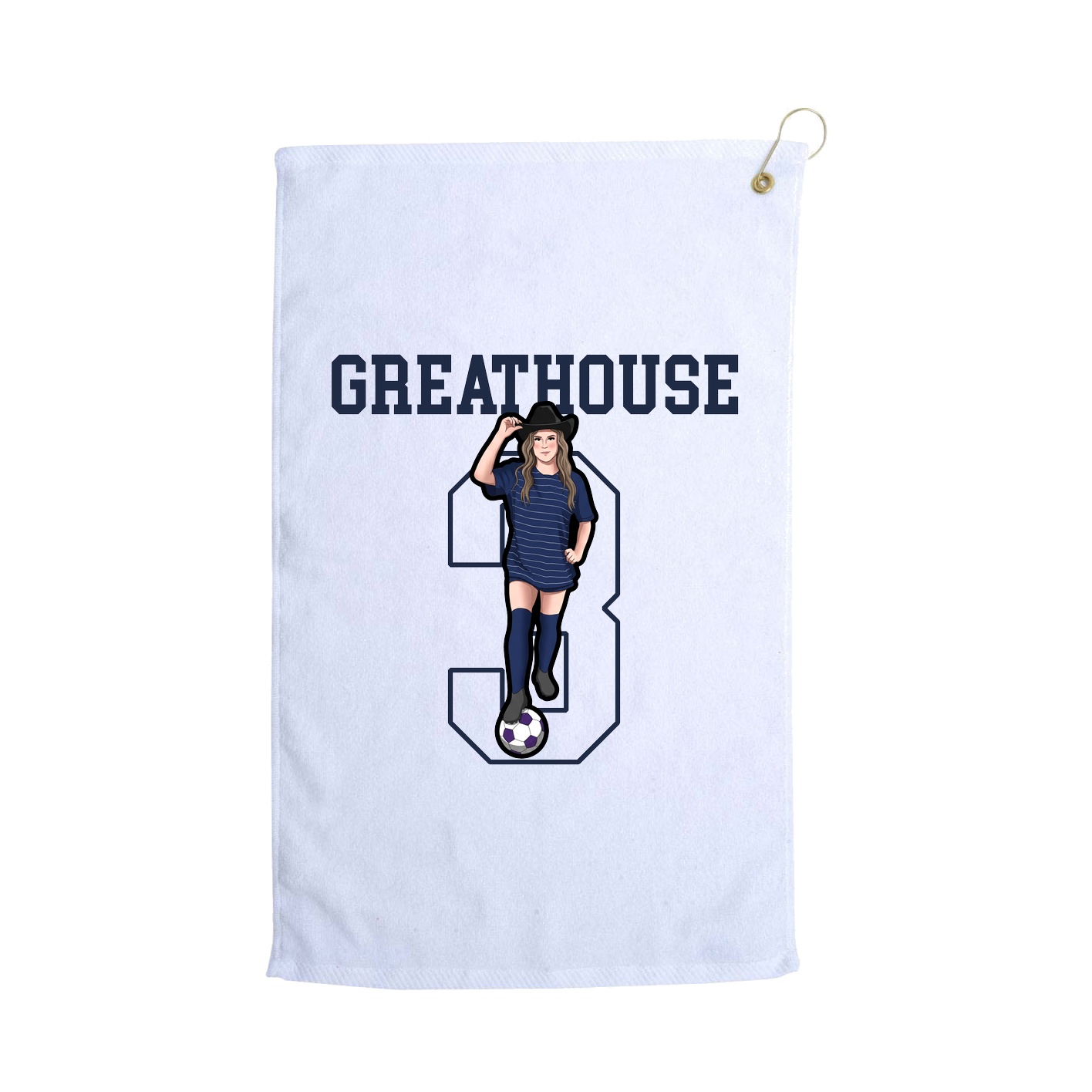 Golf Towel — Shirsey in White