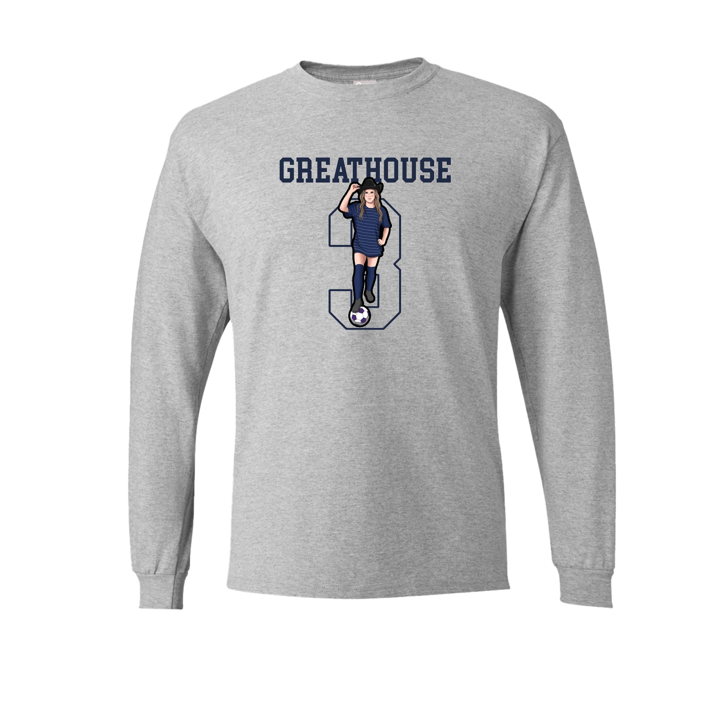 Long Sleeve Tee — Shirsey in Grey
