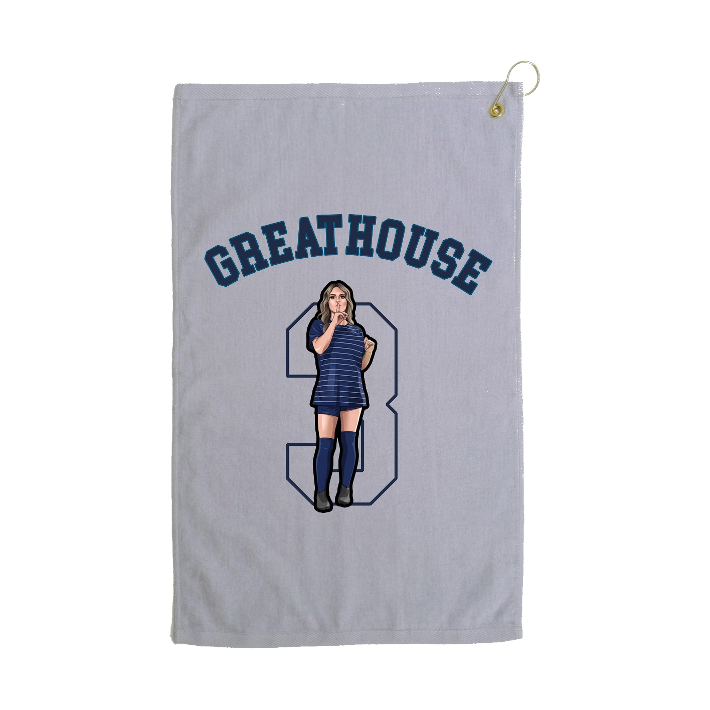 Golf Towel — Shirsey Arch in Grey