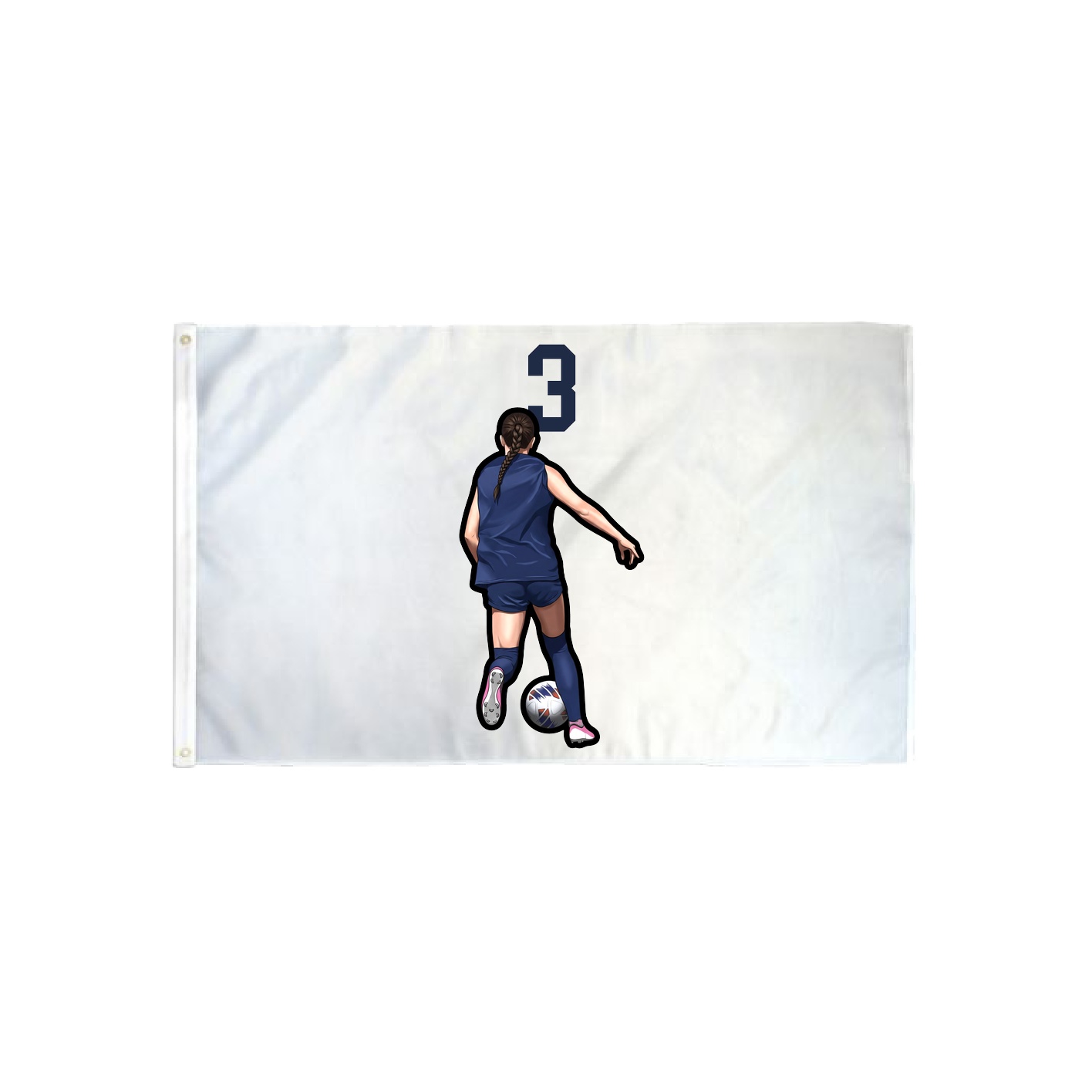 3x5 Flag — Number Top in Classic