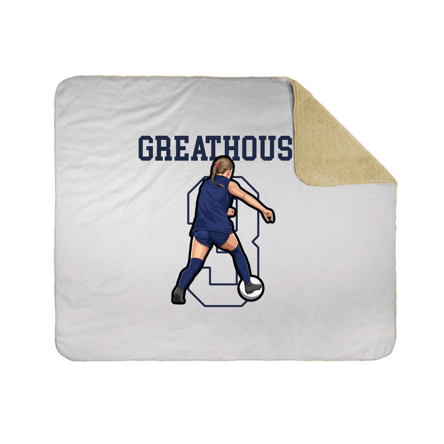 Throw Blanket — Shirsey in White
