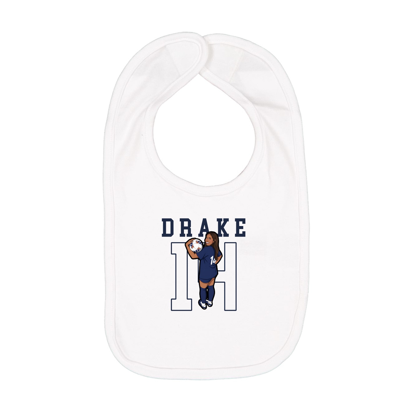 Infant Bib — Shirsey in White
