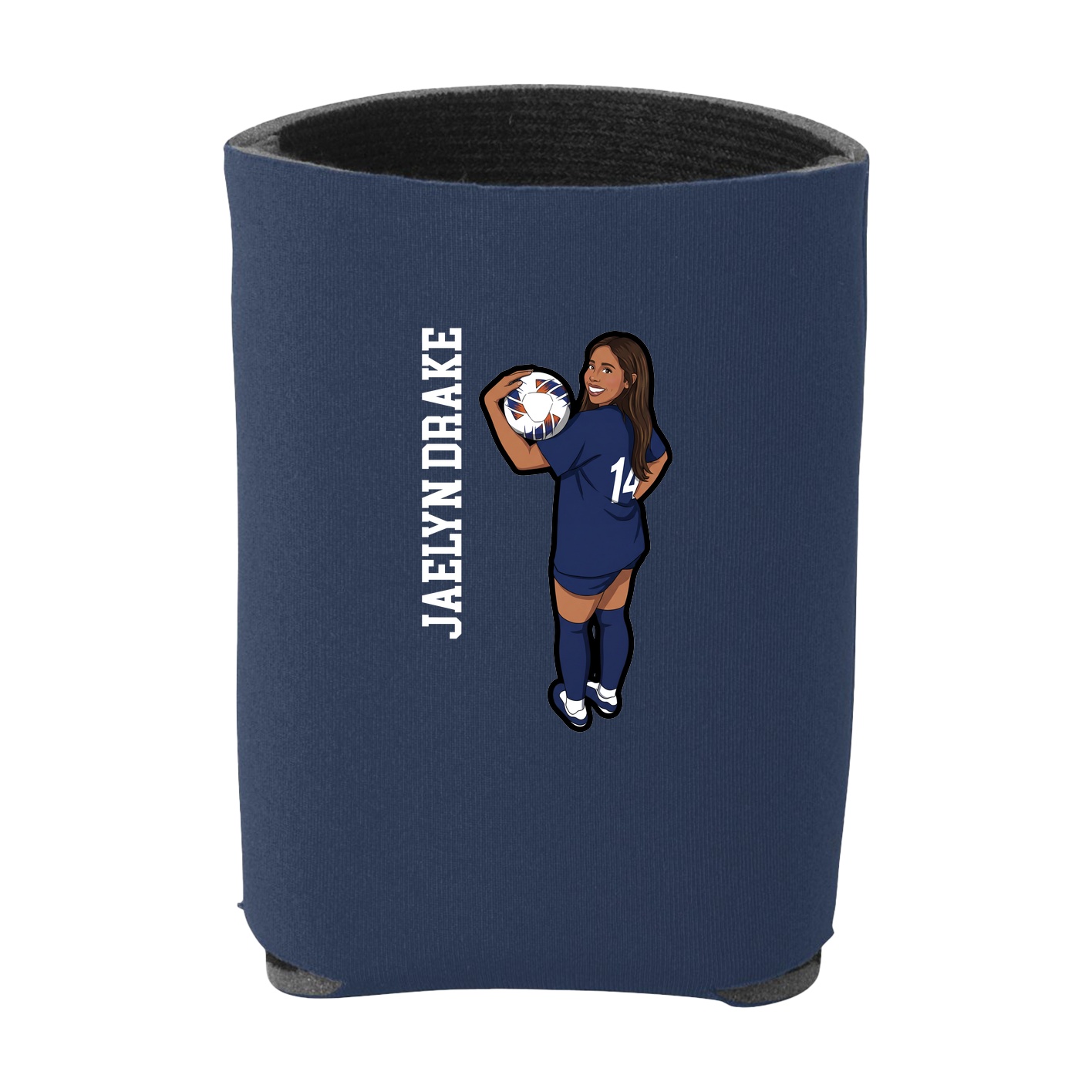 Can Holder — Name Vertical in Navy