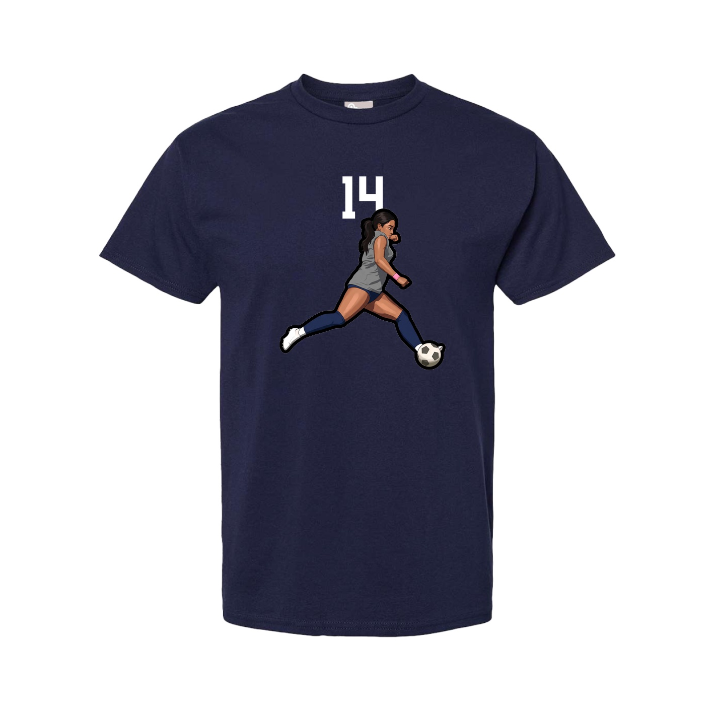 Tee — Number Top in Navy