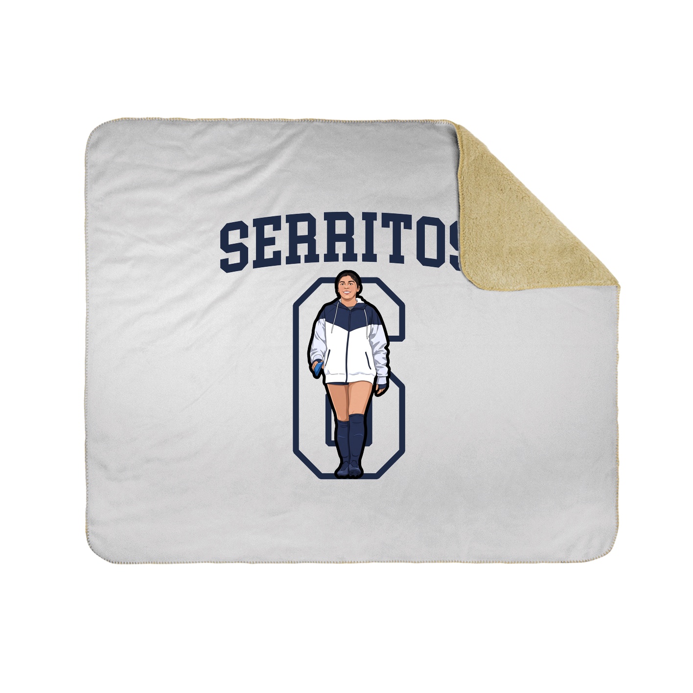 Throw Blanket — Shirsey in White