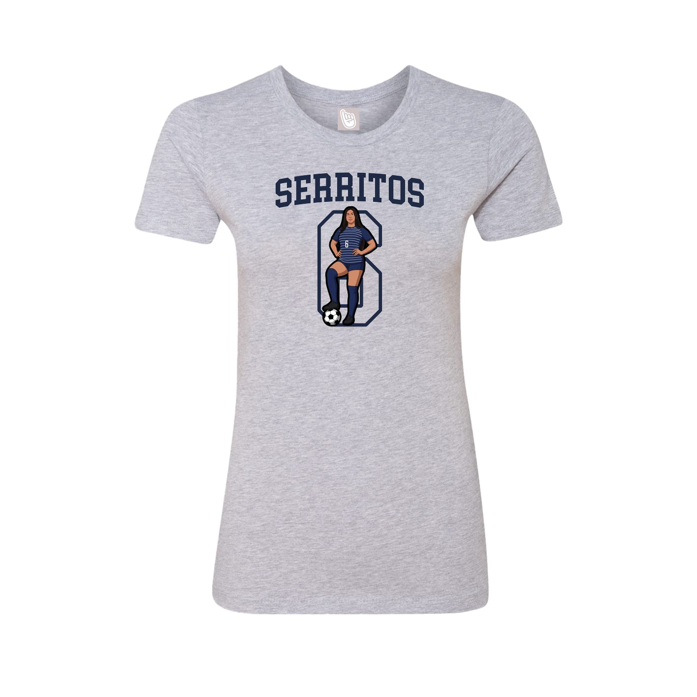 Fitted Women's Tee — Shirsey in Grey