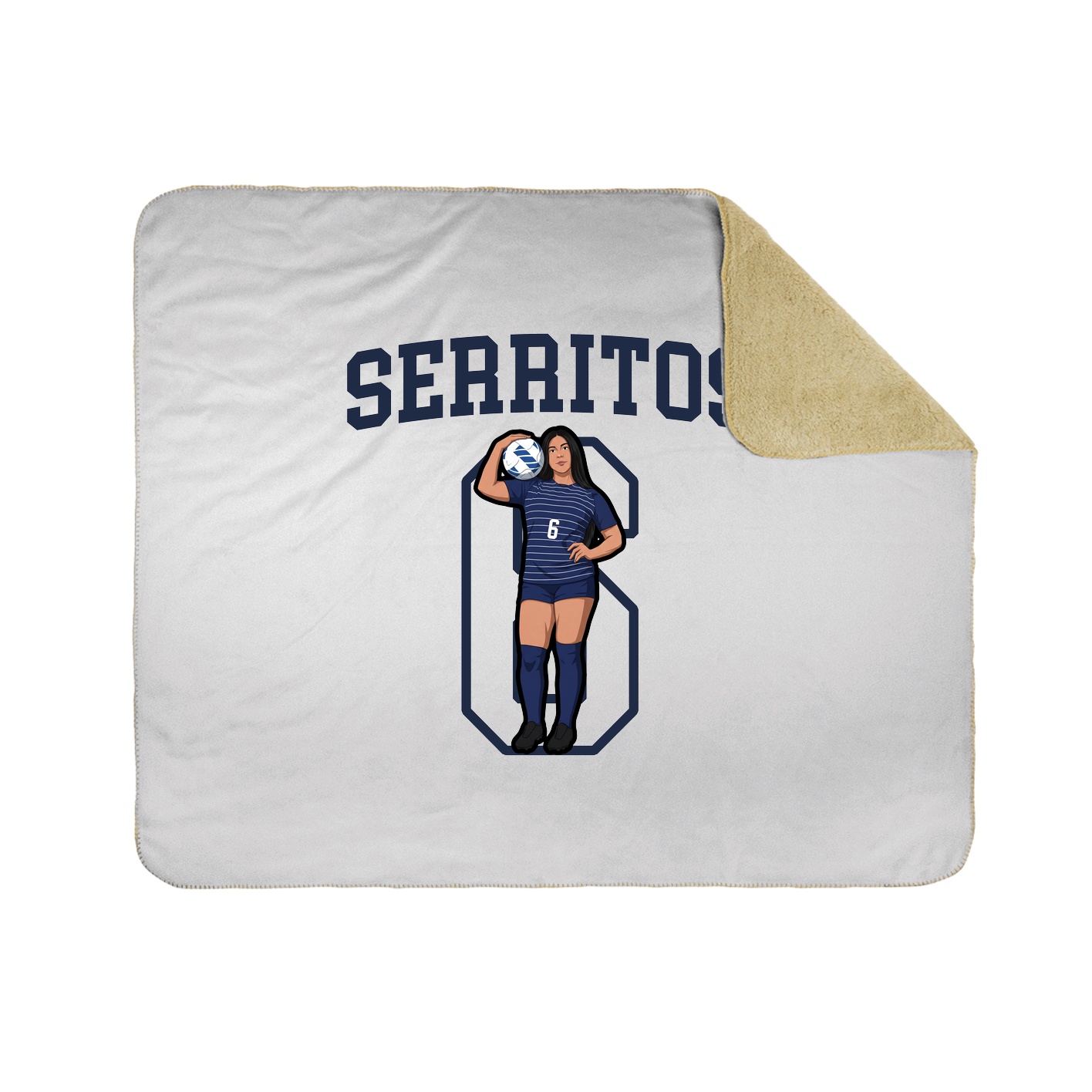 Throw Blanket — Shirsey in White