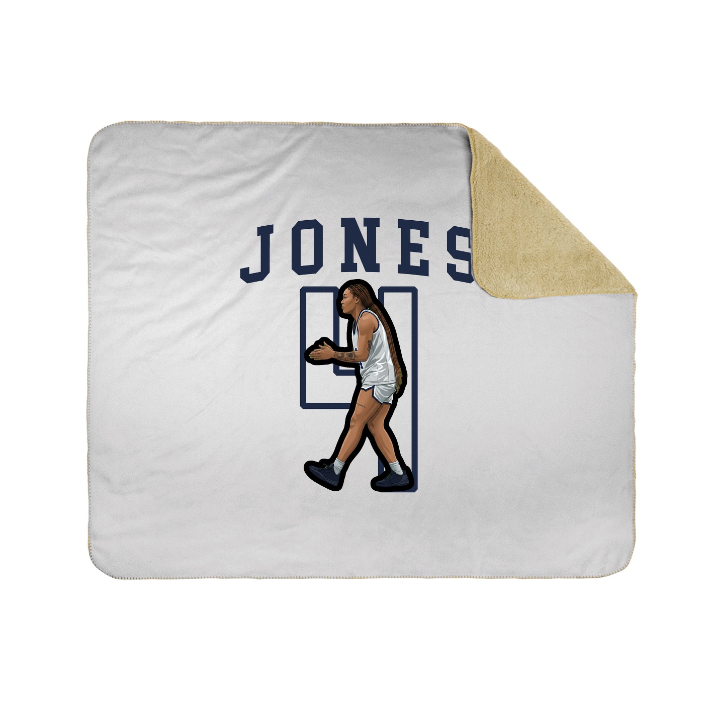 Throw Blanket — Shirsey in White