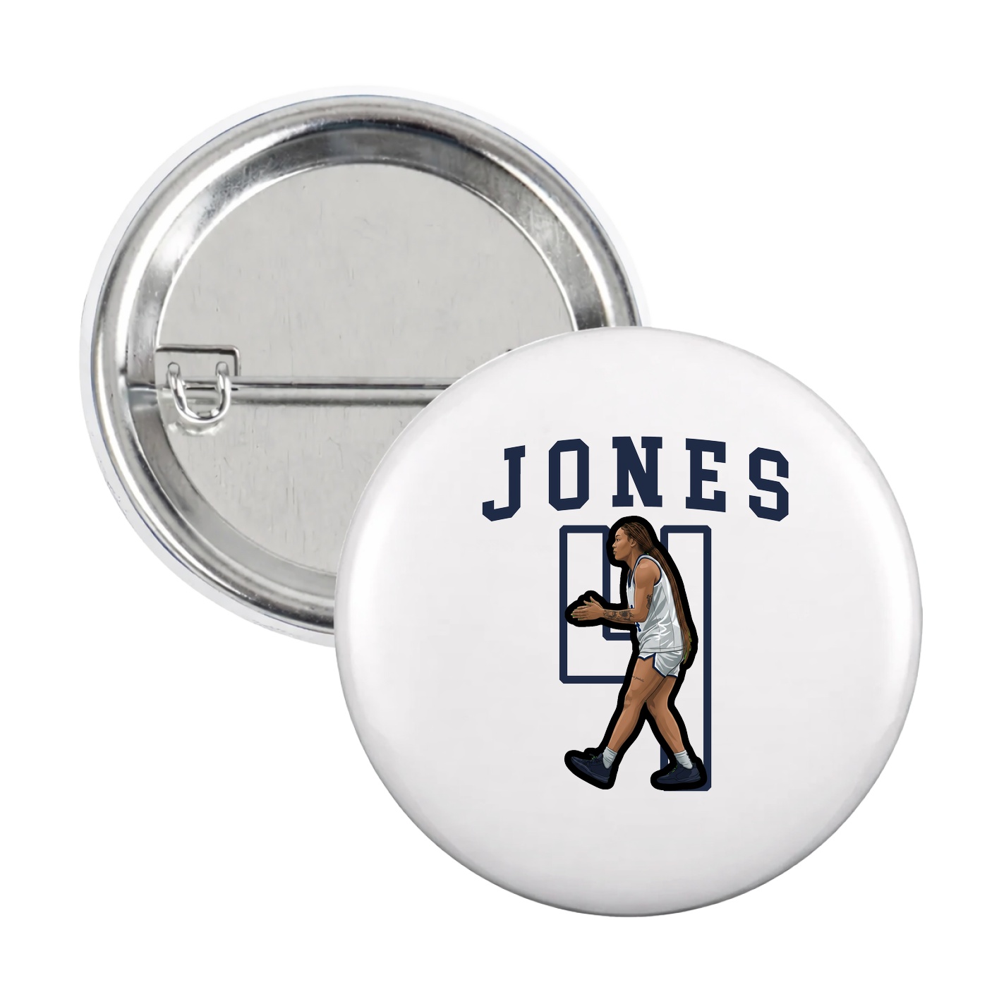 Game Day Button — Shirsey in White