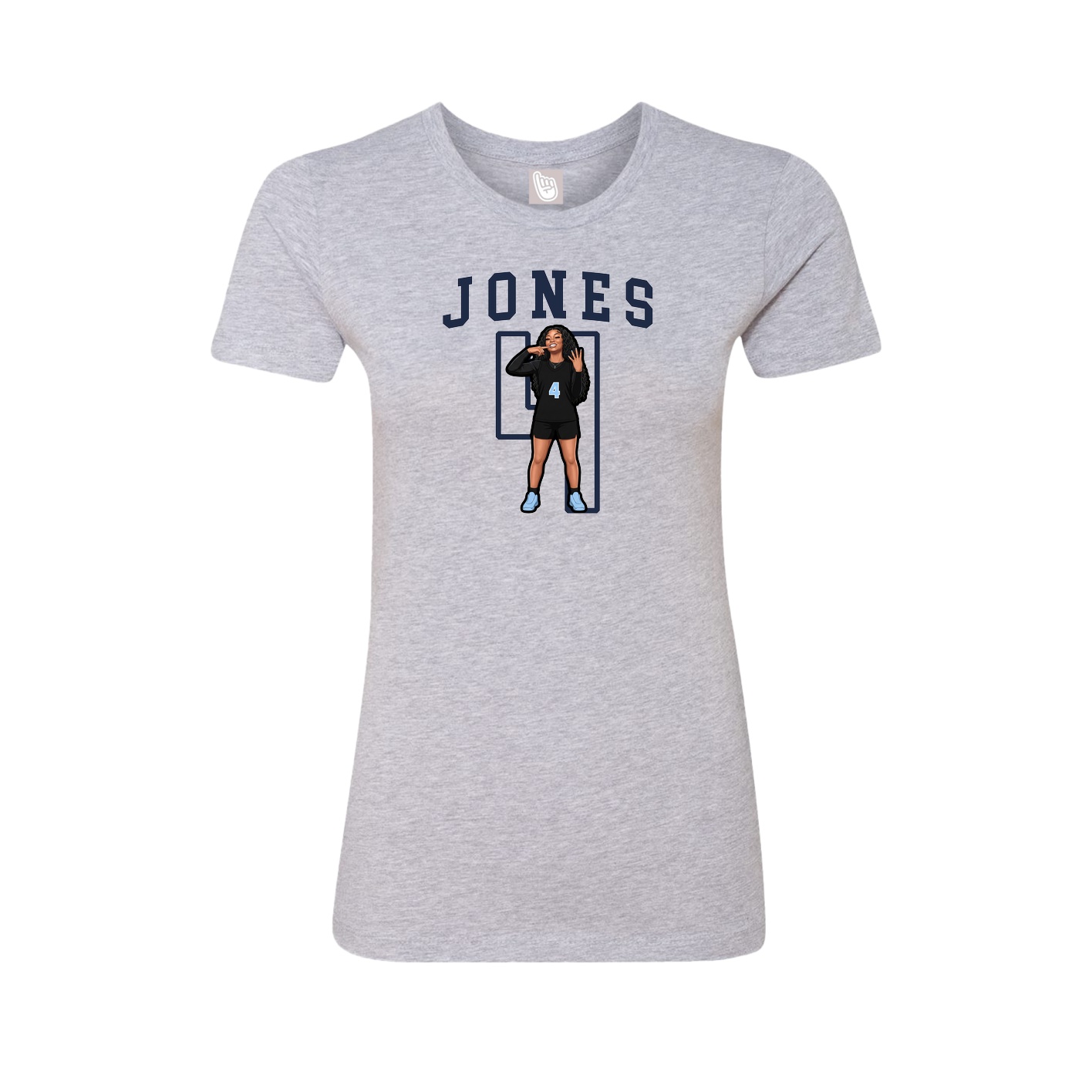 Fitted Women's Tee — Shirsey in Grey