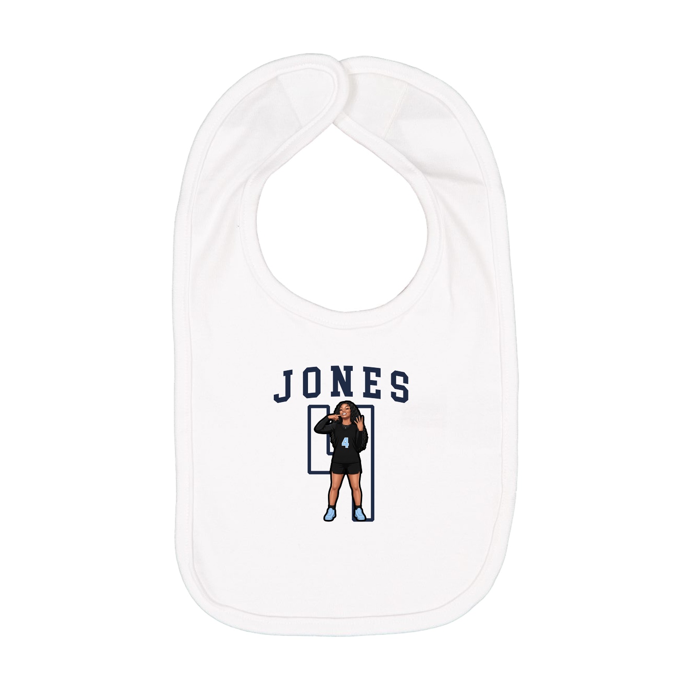 Infant Bib — Shirsey in White