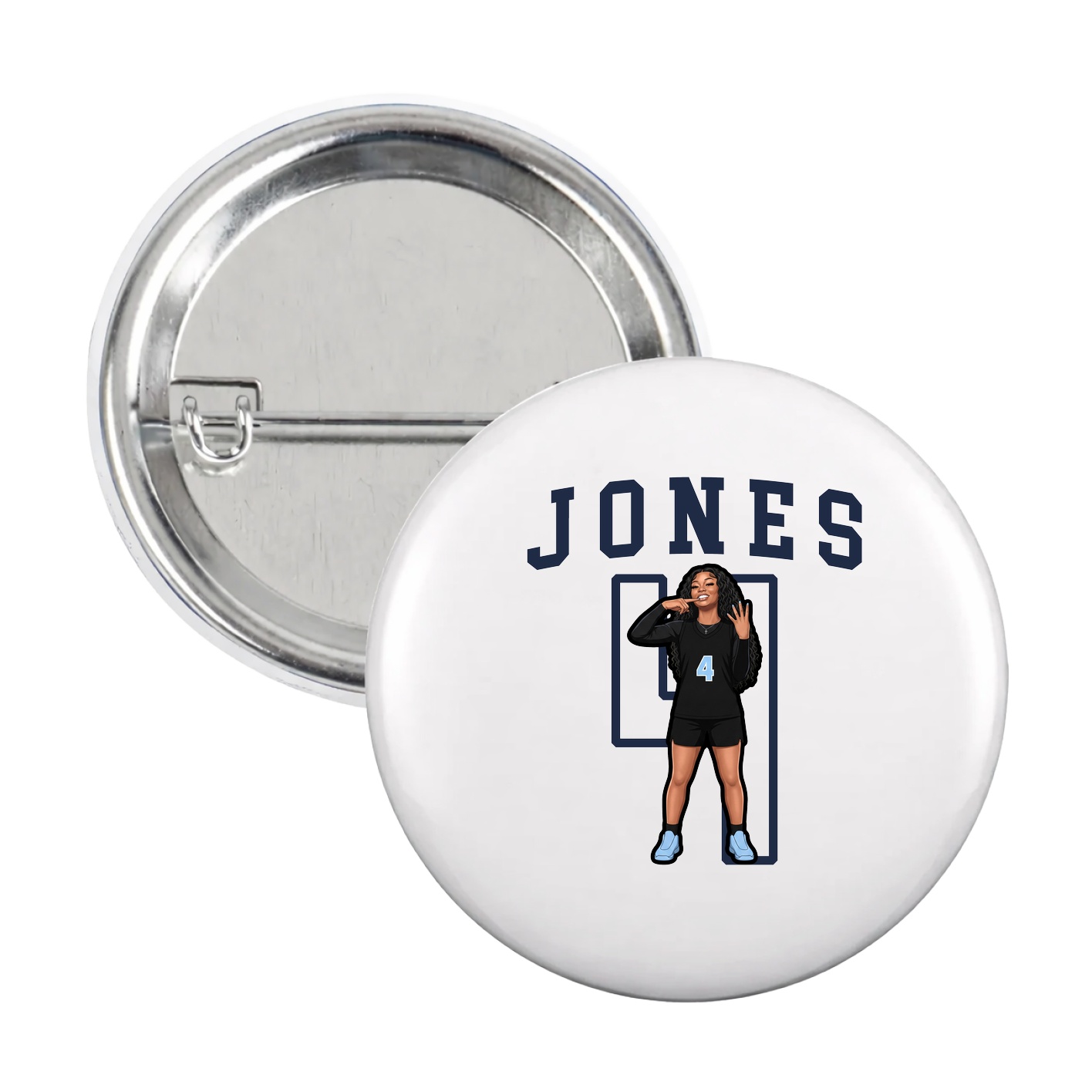 Game Day Button — Shirsey in White