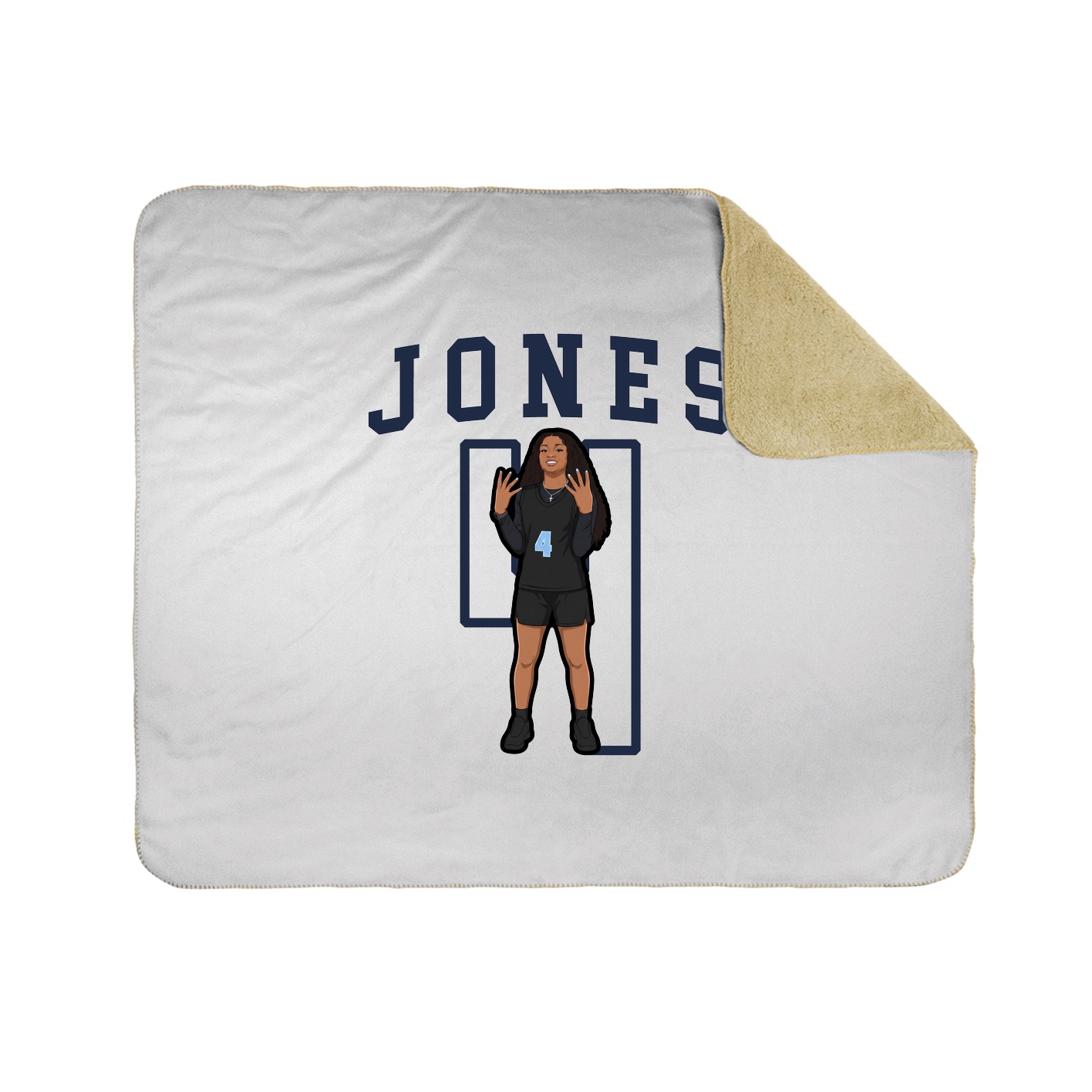 Throw Blanket — Shirsey in White