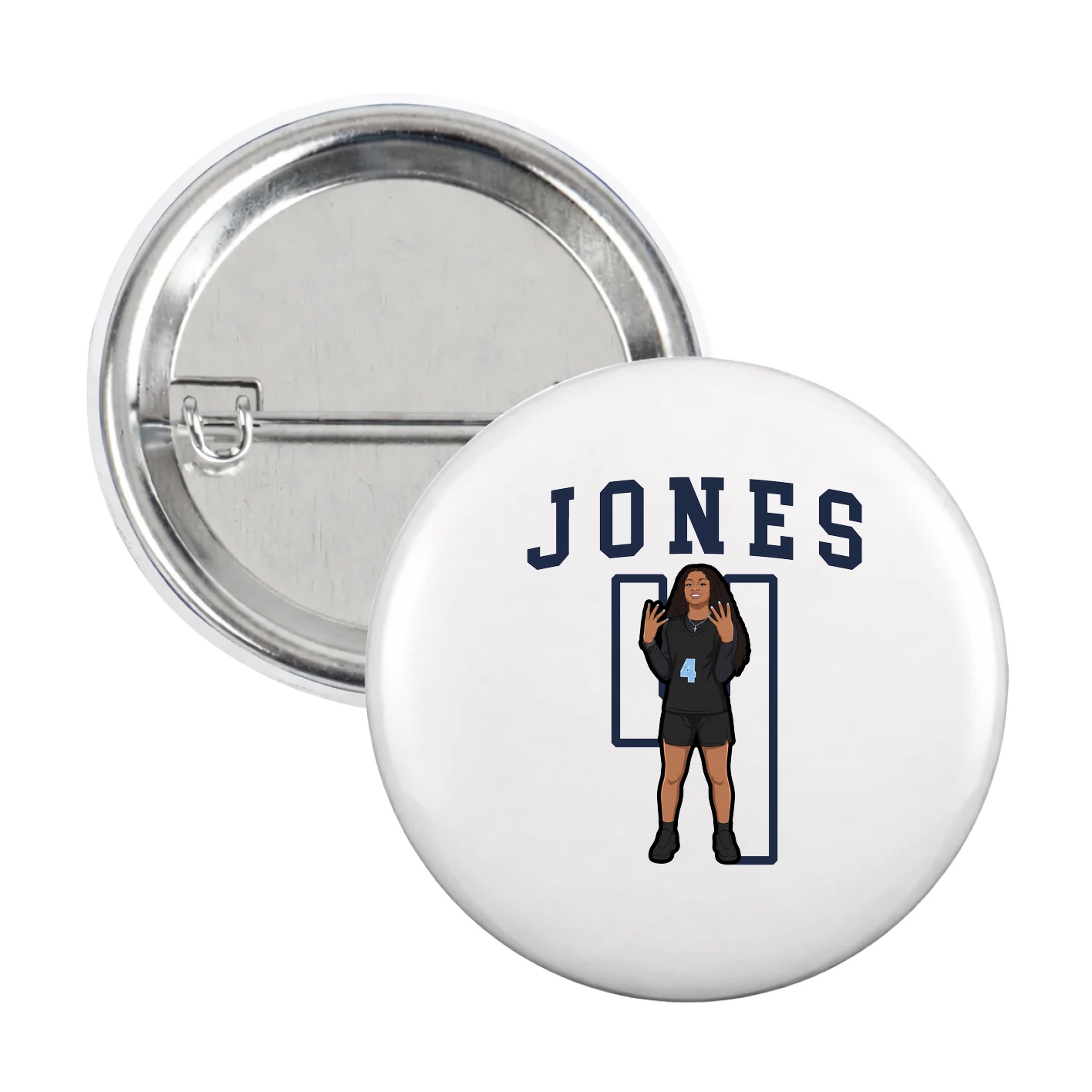 Game Day Button — Shirsey in White