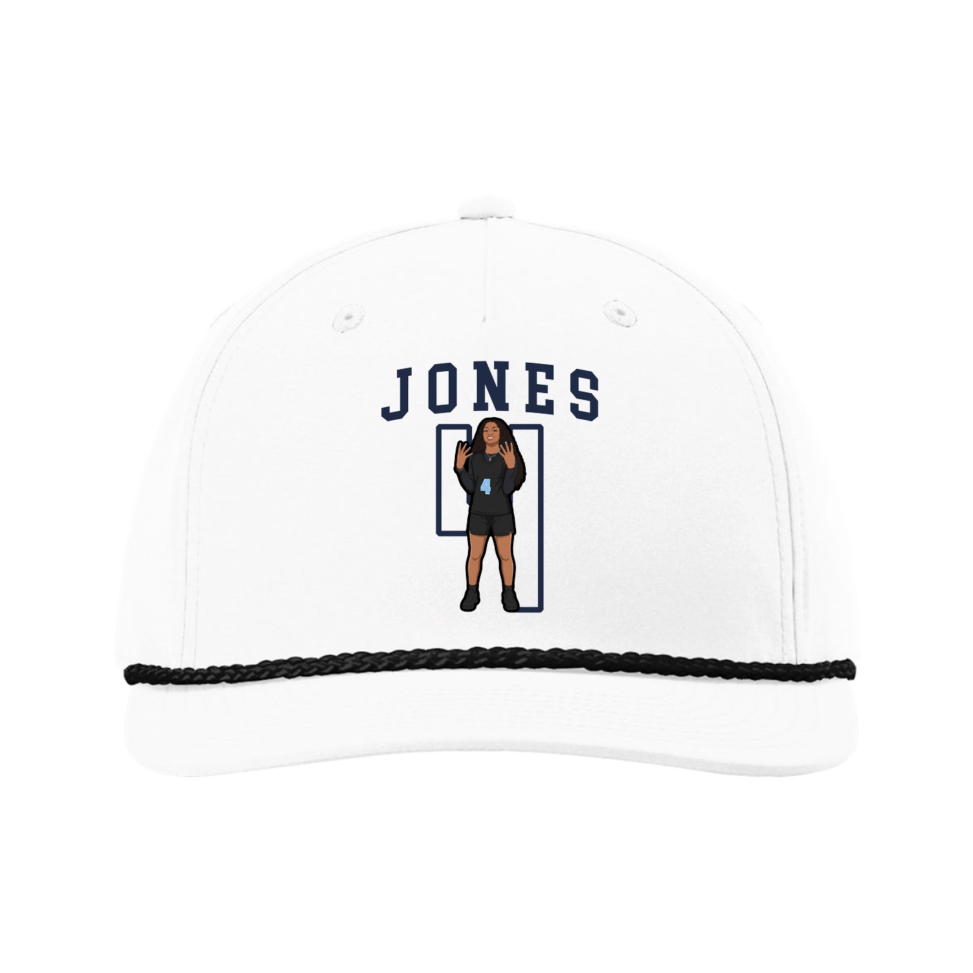 Five-Panel Classic Rope Cap — Shirsey in White