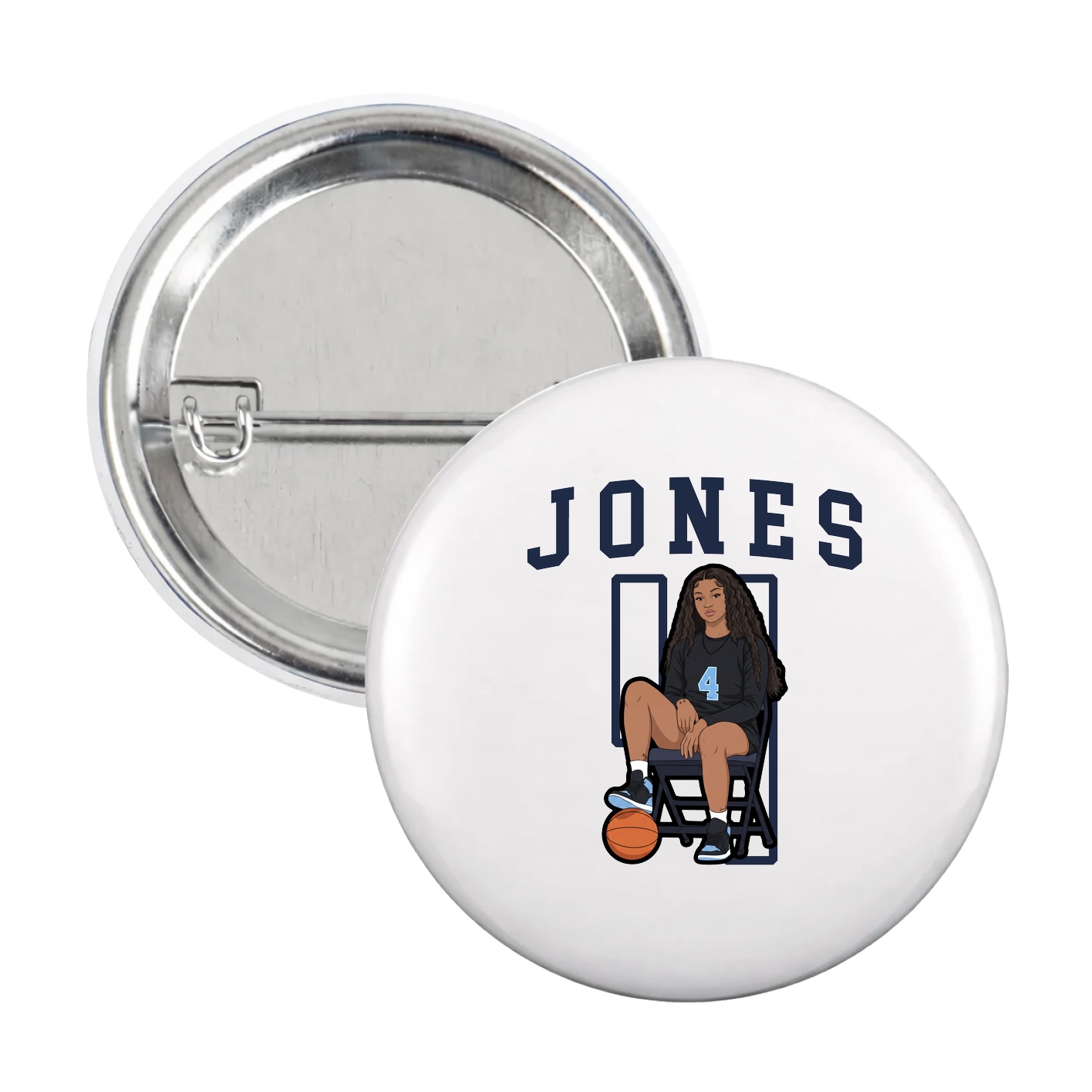 Game Day Button — Shirsey in White