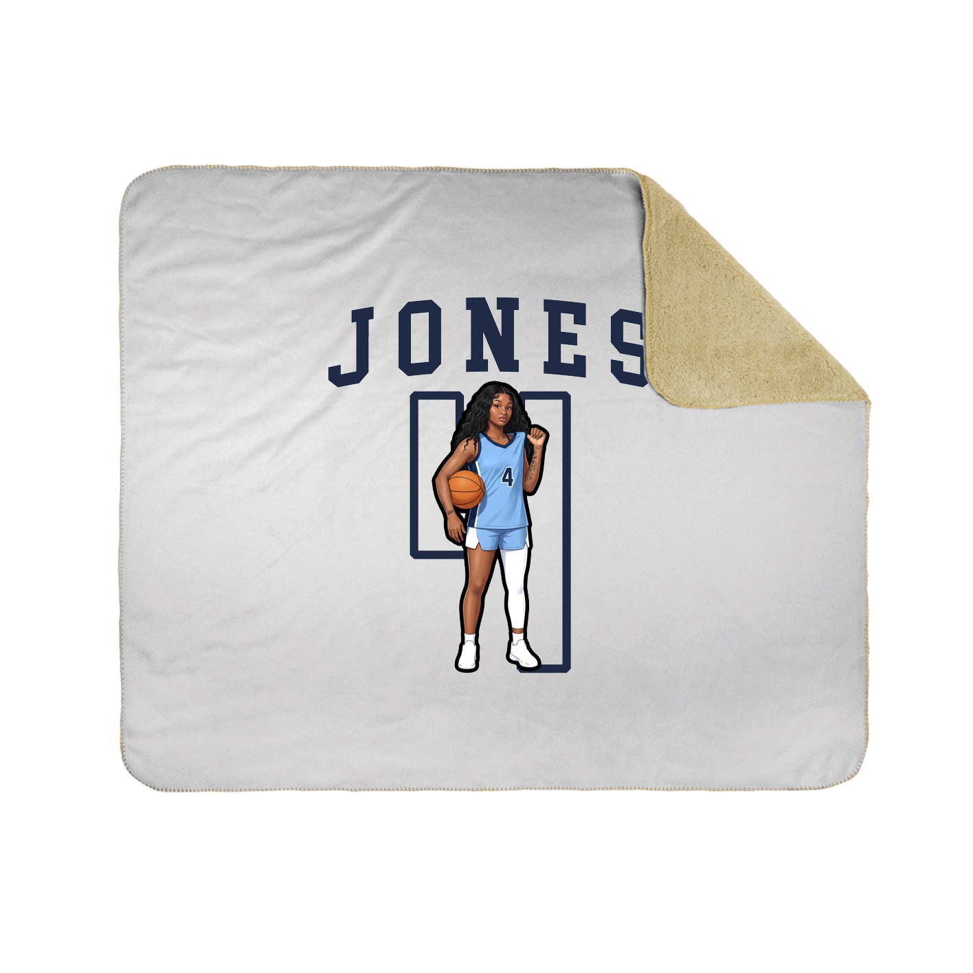 Throw Blanket — Shirsey in White