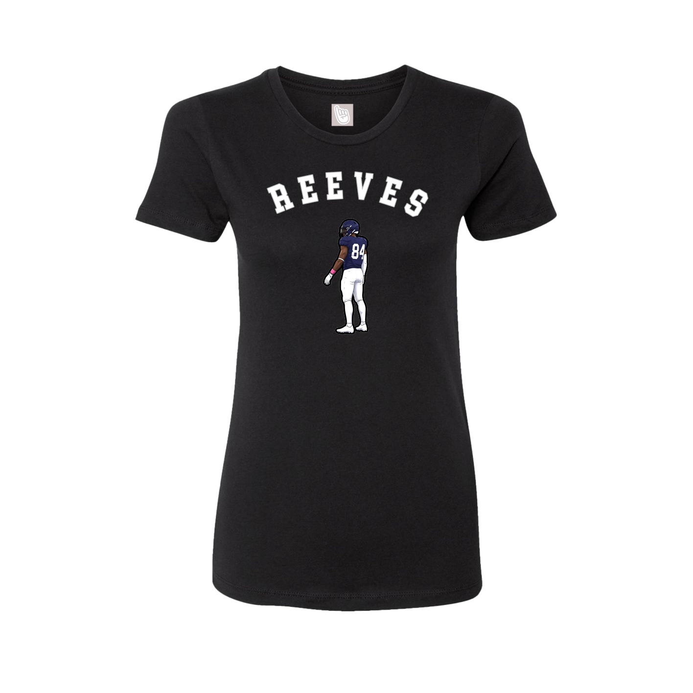 Fitted Women's Tee — Shirsey Arch in Black