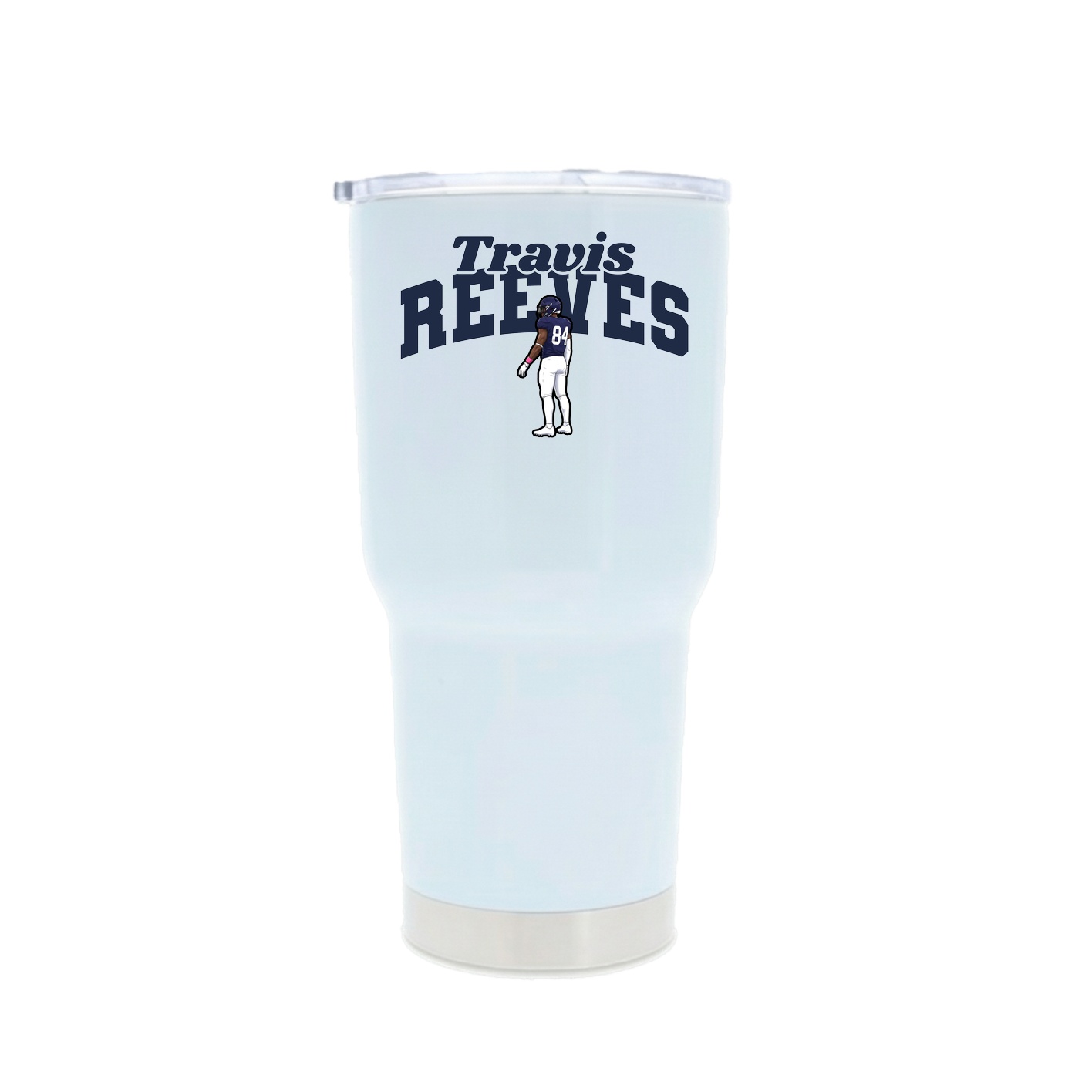 30oz Stainless Steel Tumbler — Signature Arch in White