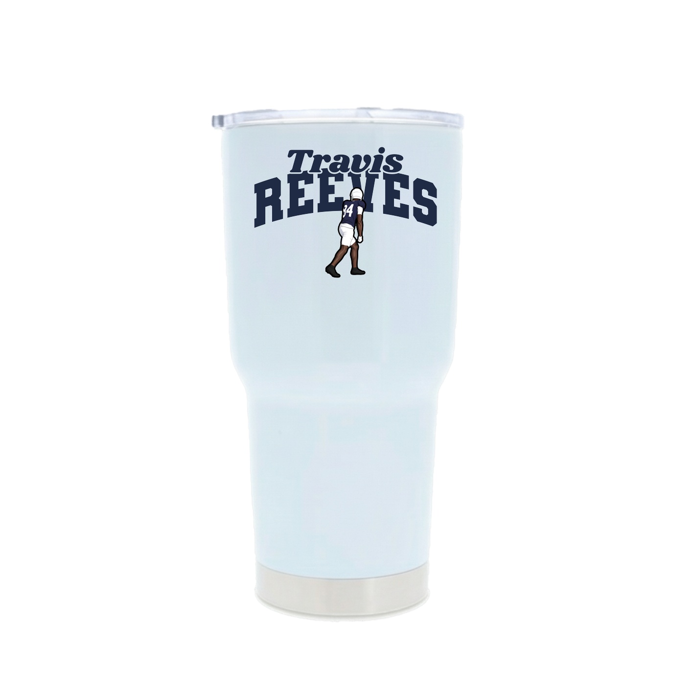 30oz Stainless Steel Tumbler — Signature Arch in White