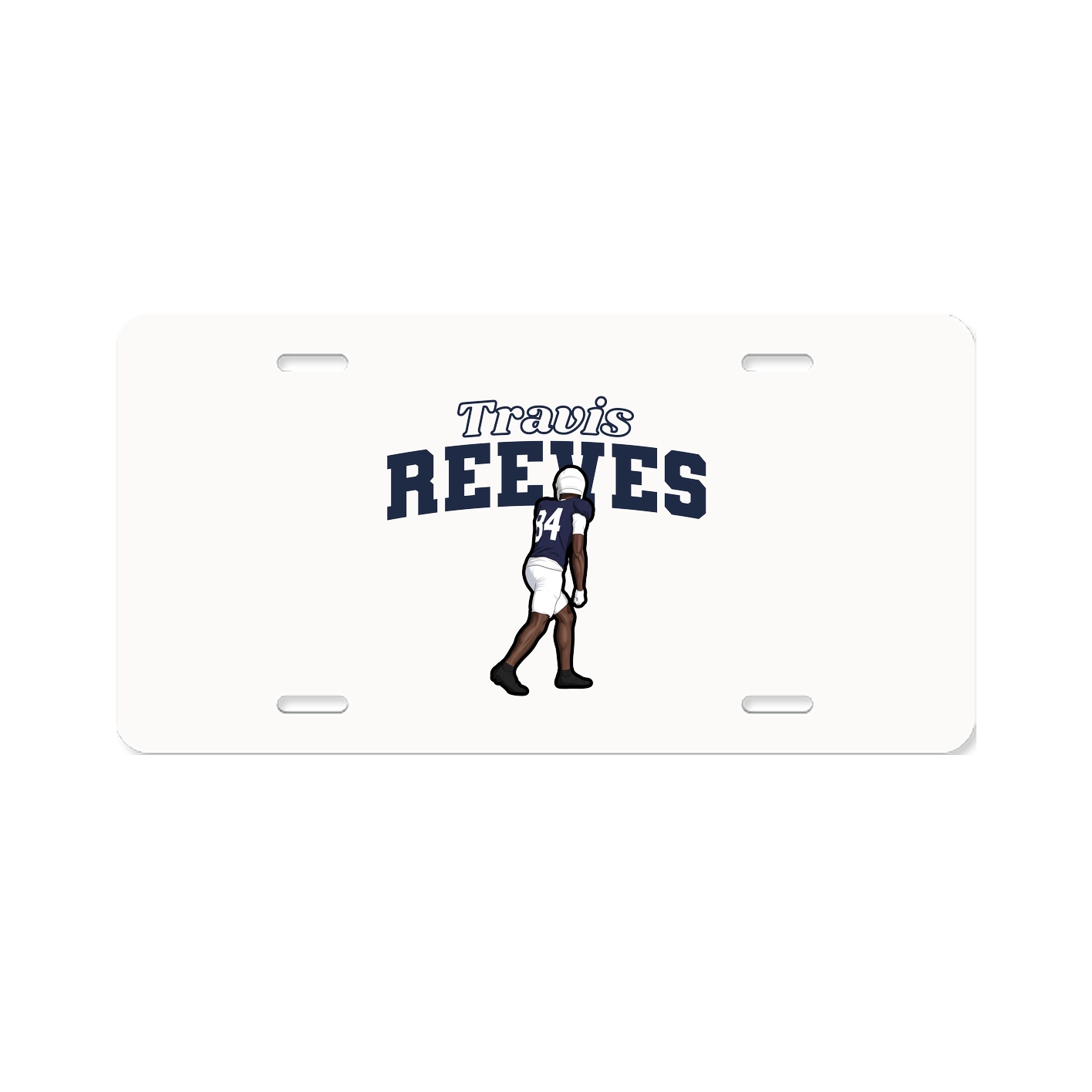License Plate — Name Arch in Classic