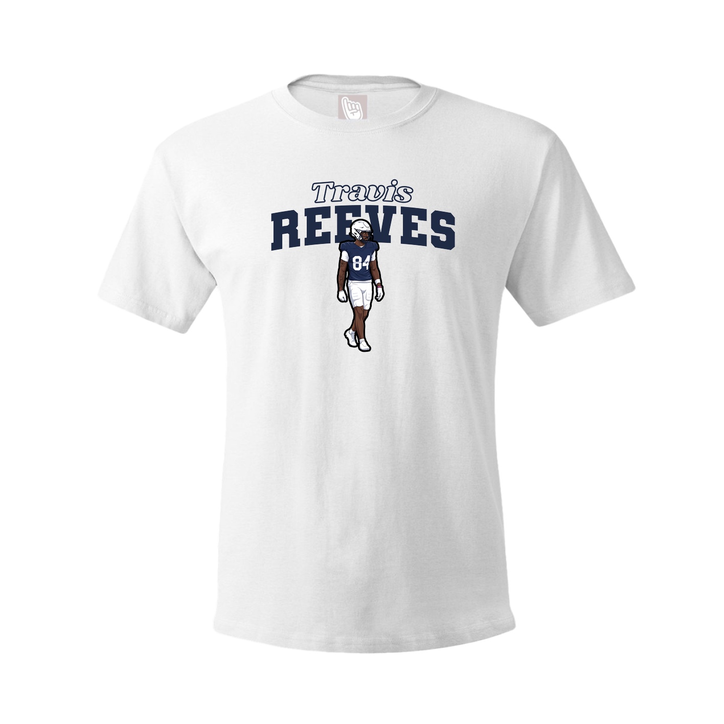 Youth Tee — Name Arch in White