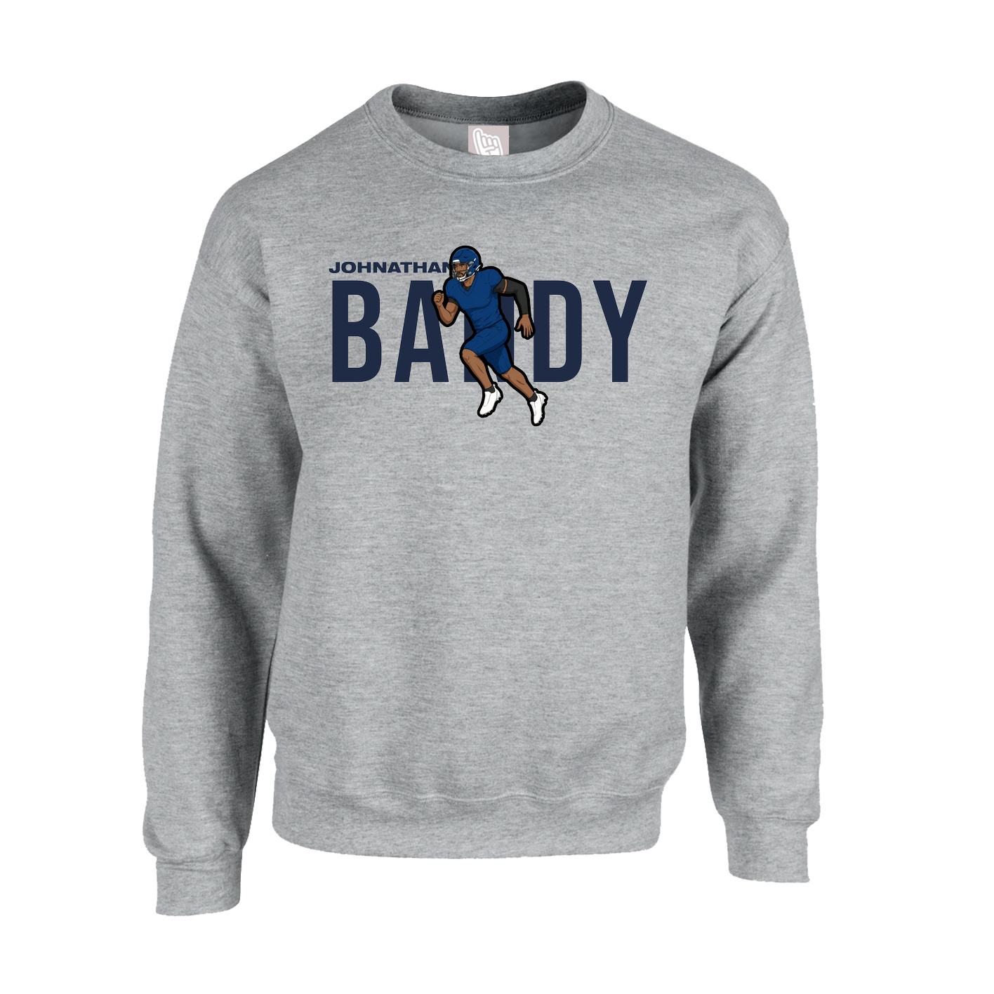 Fleece Crew — Player Name in Grey