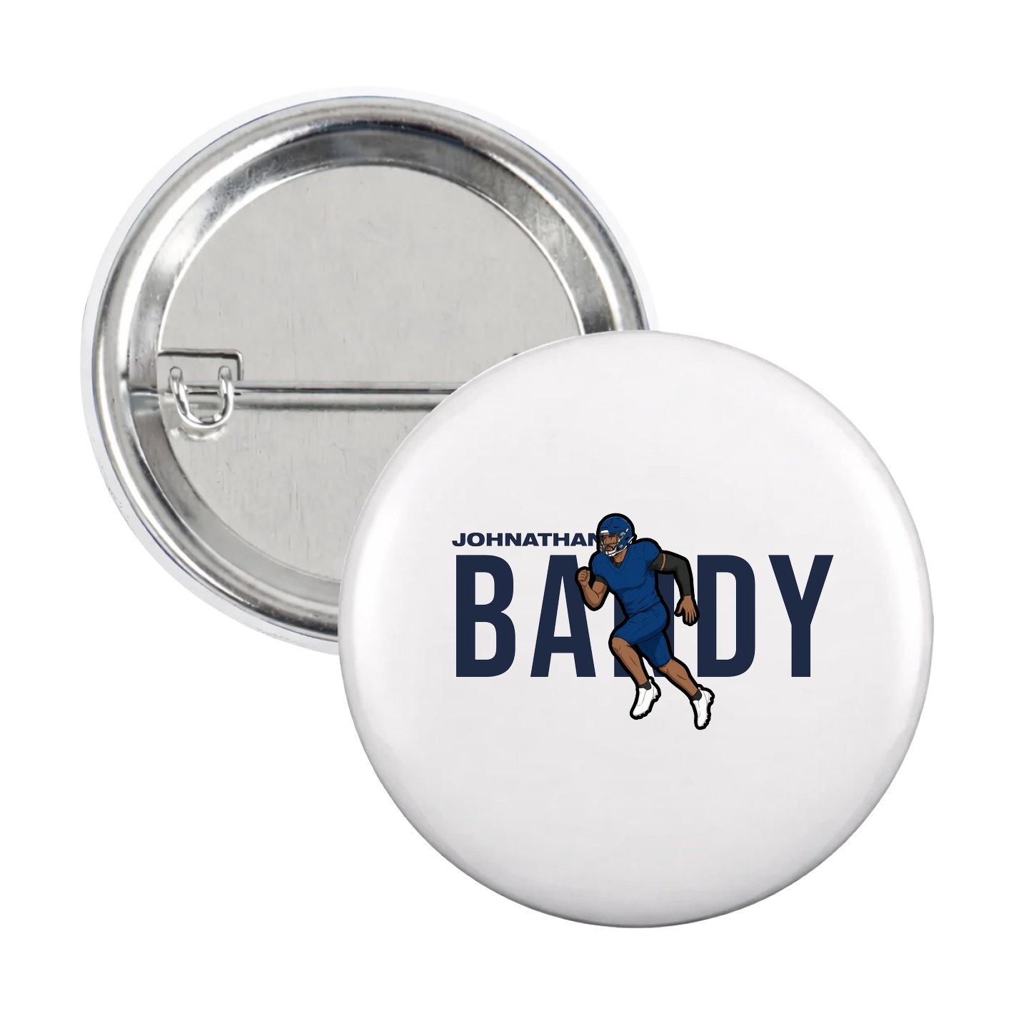 Game Day Button — Player Name in White