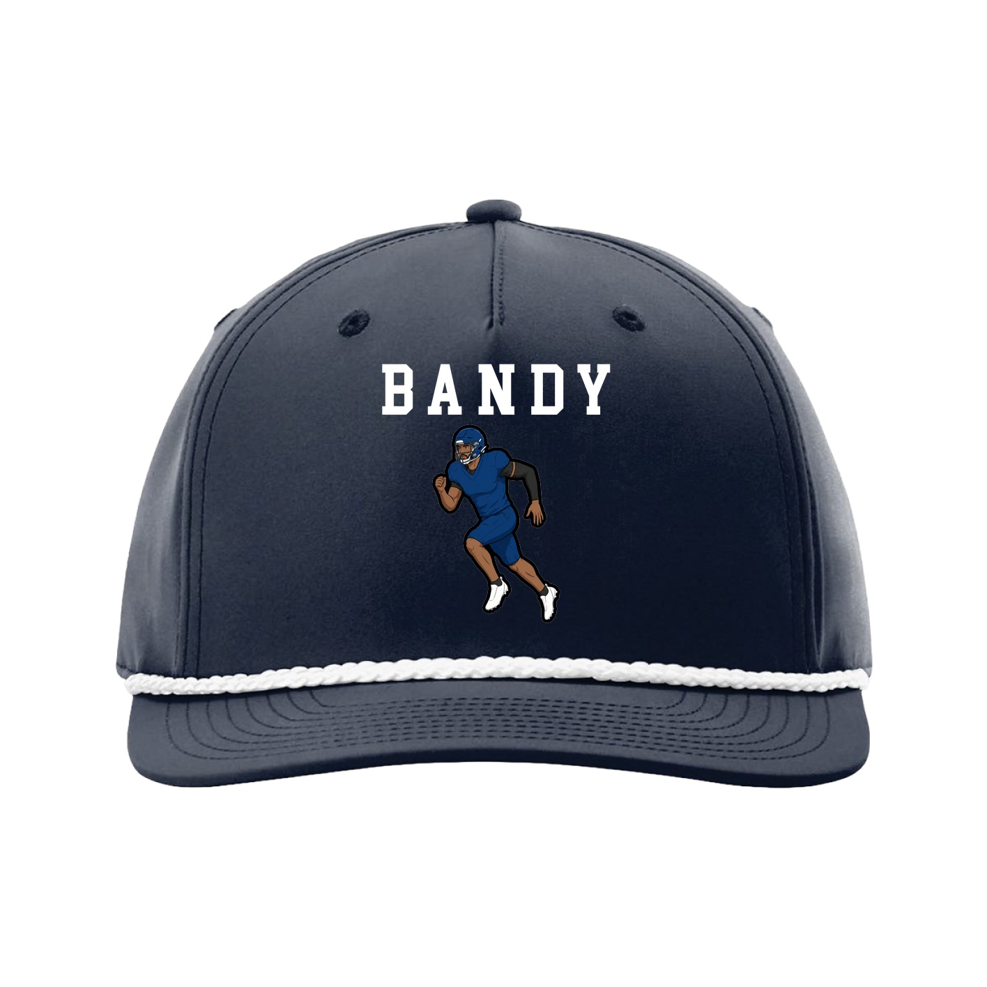 Five-Panel Classic Rope Cap — Shirsey in Navy