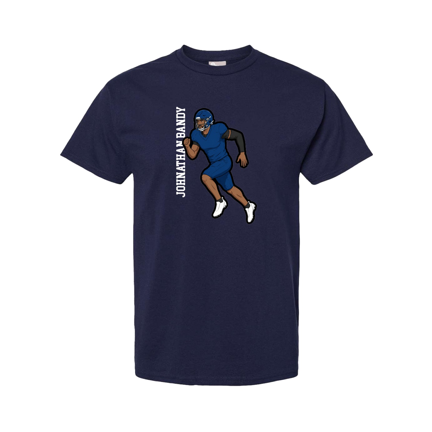 Youth Tee — Name Vertical in Navy