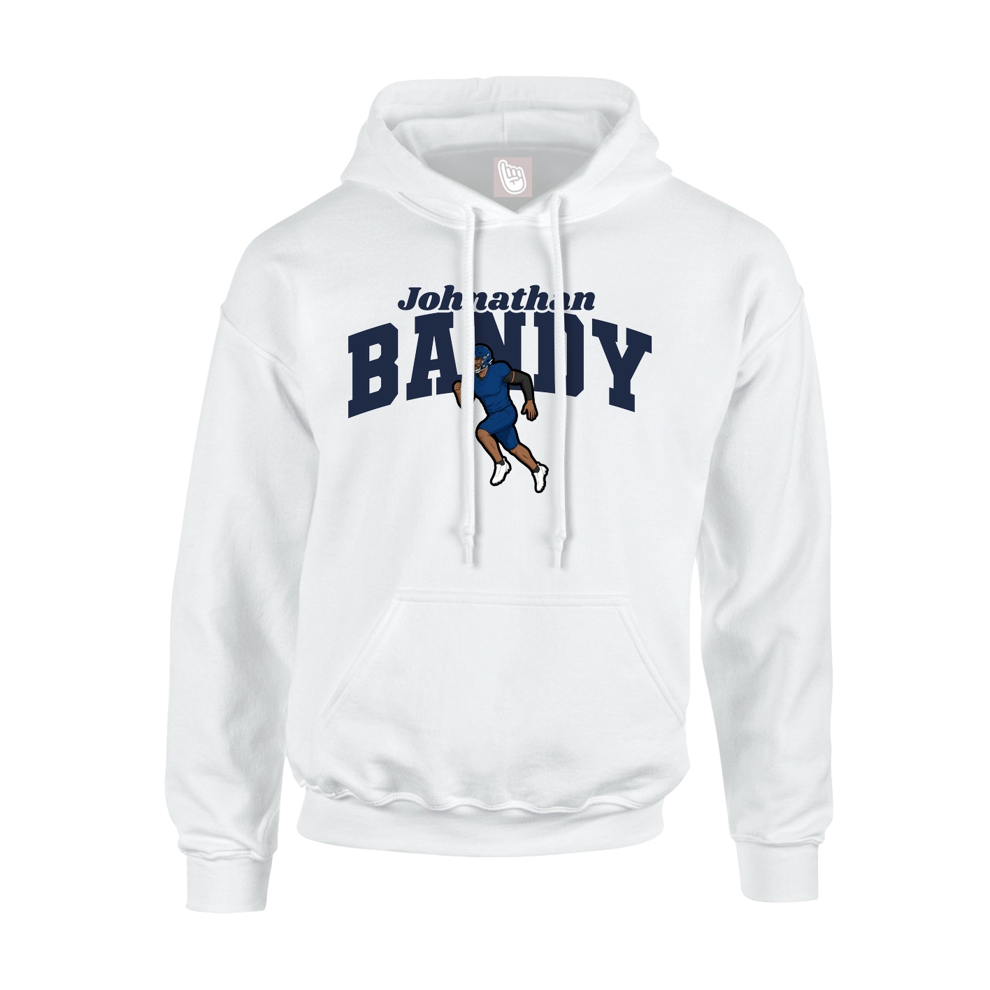 Hoodie — Signature Arch in White