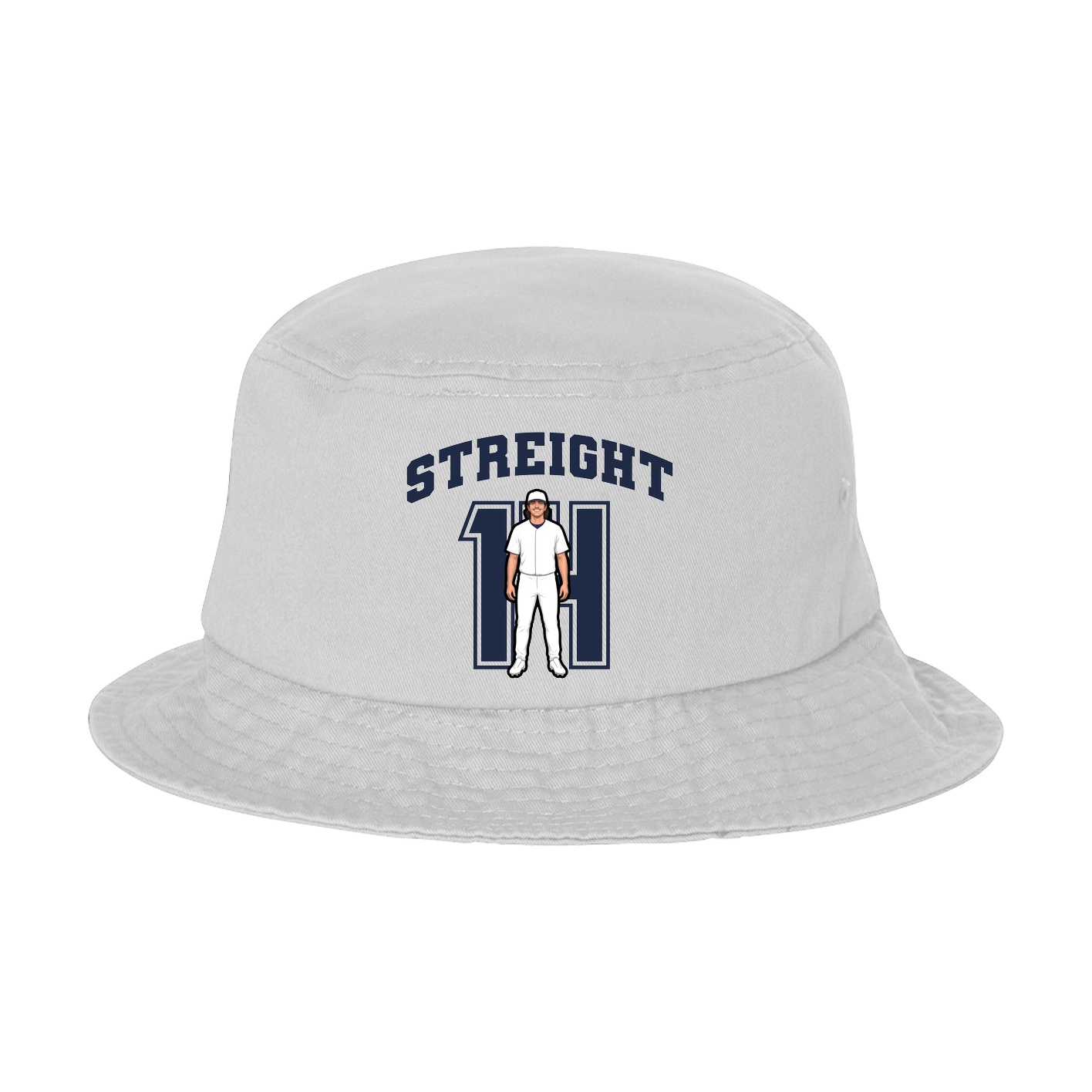 Bucket Cap — Number in White