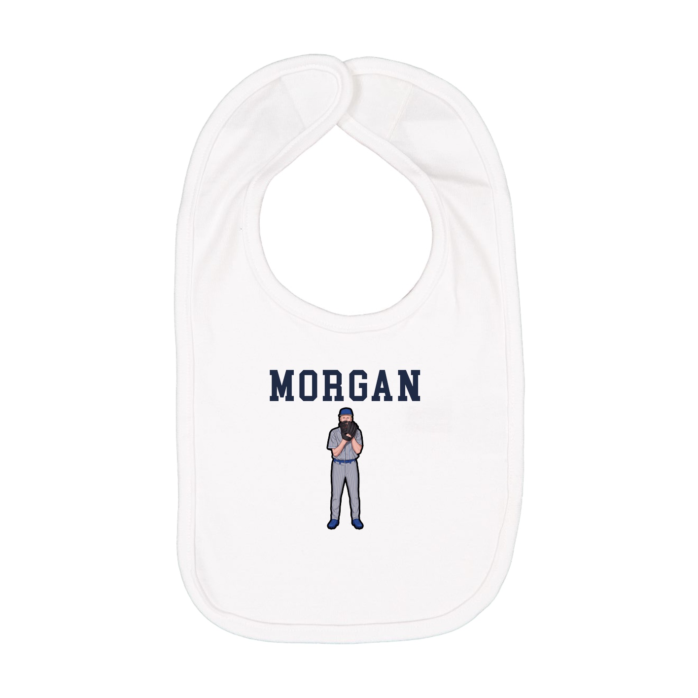 Infant Bib — Shirsey in White