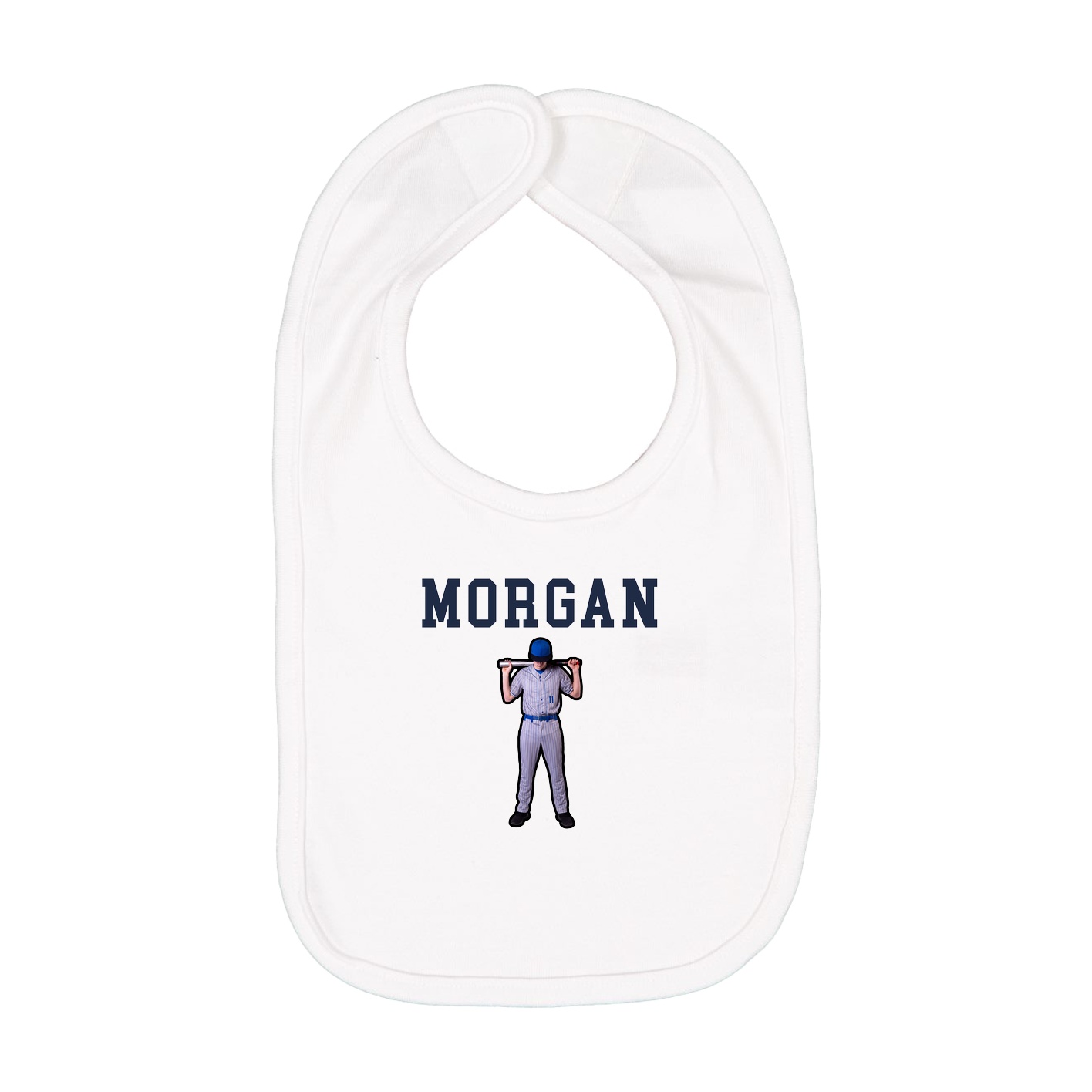 Infant Bib — Shirsey in White