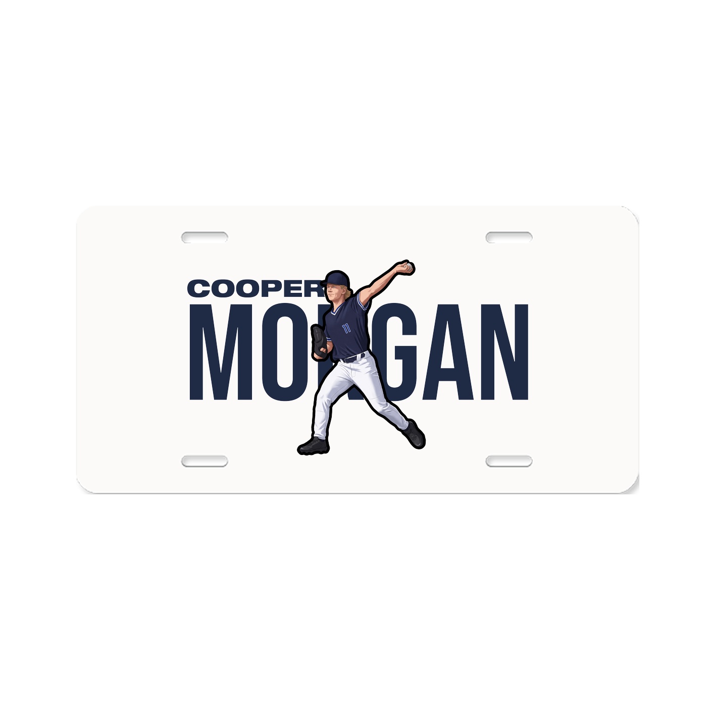 License Plate — Player Name in Classic