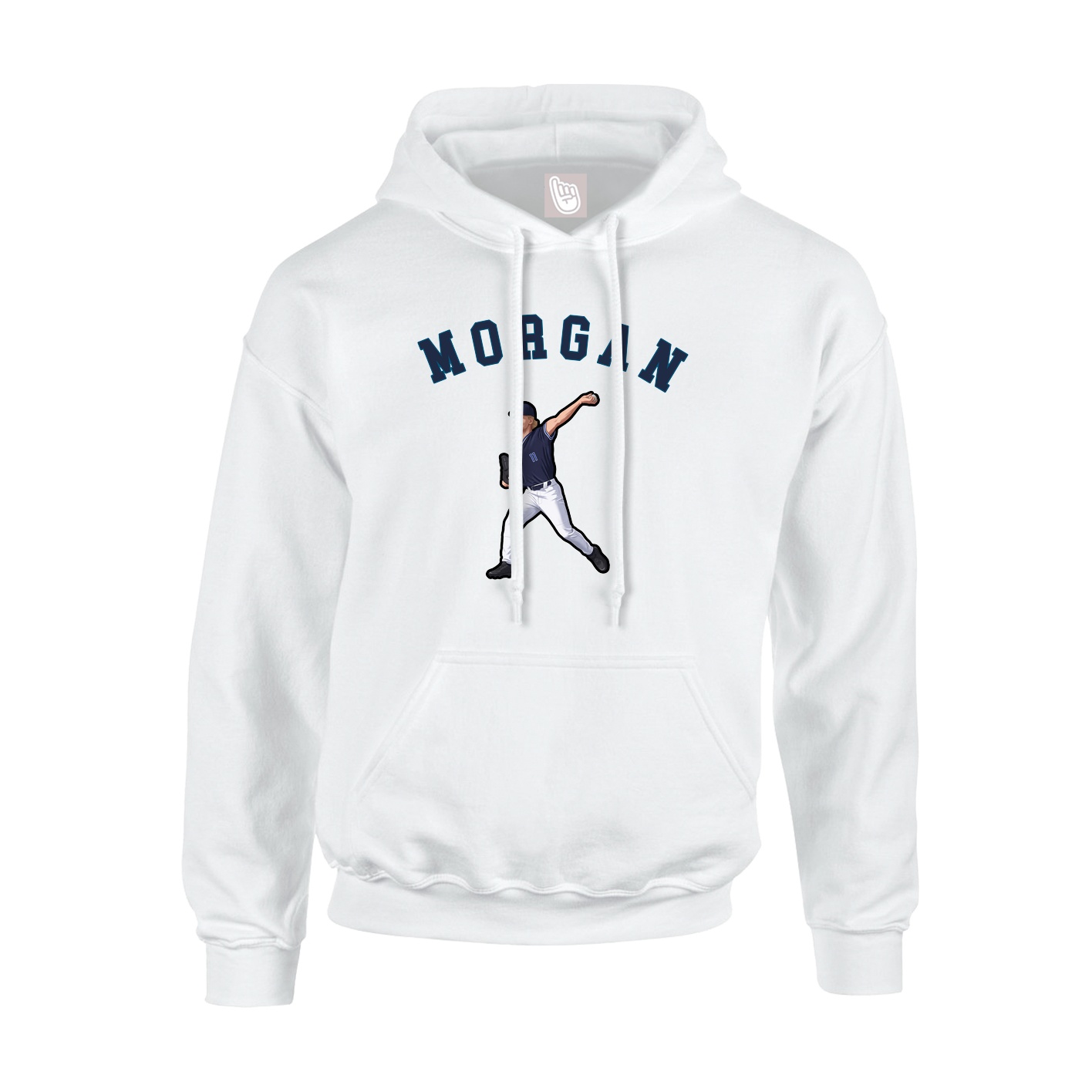Hoodie — Shirsey Arch in White
